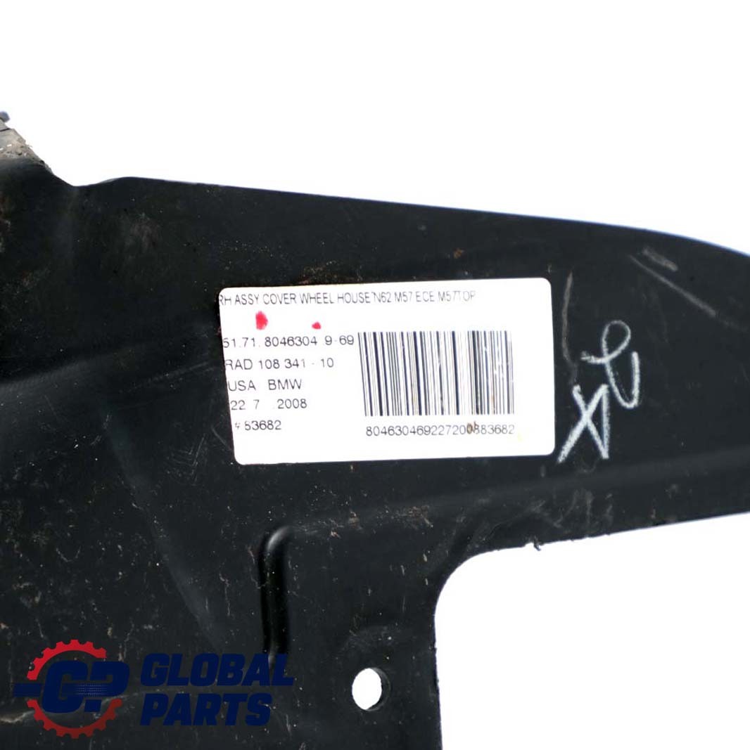 BMW X5 E70 N62N Cover Wheel Arch Front Section Right O/S Housing 8046304