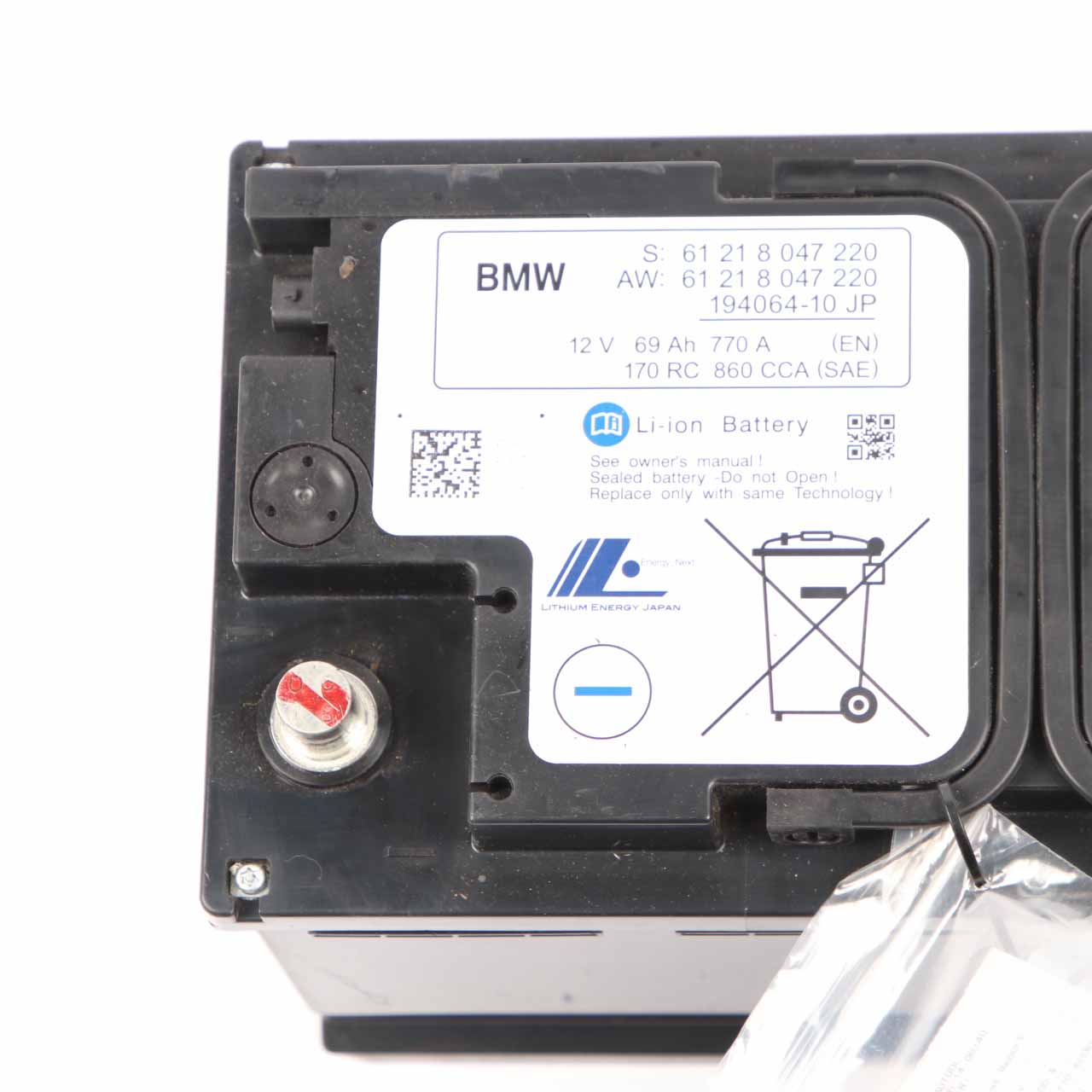 BMW F80 M3 F82 M4 Lithium-Ionen Starterbatterie Batterie 12V 69Ah 770A 8047220