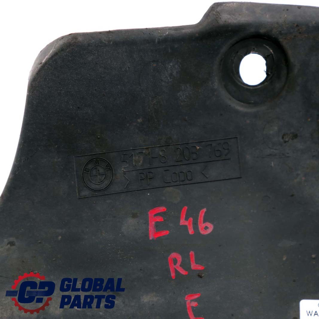 BMW 3 Series E46 Rear Left N/S Cover Wheel Arch Rear Section 8203769