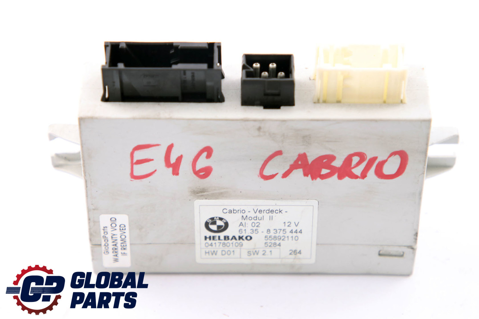 BMW E46 Cabrio Cabrio Faltdach ECU Modul 8375444