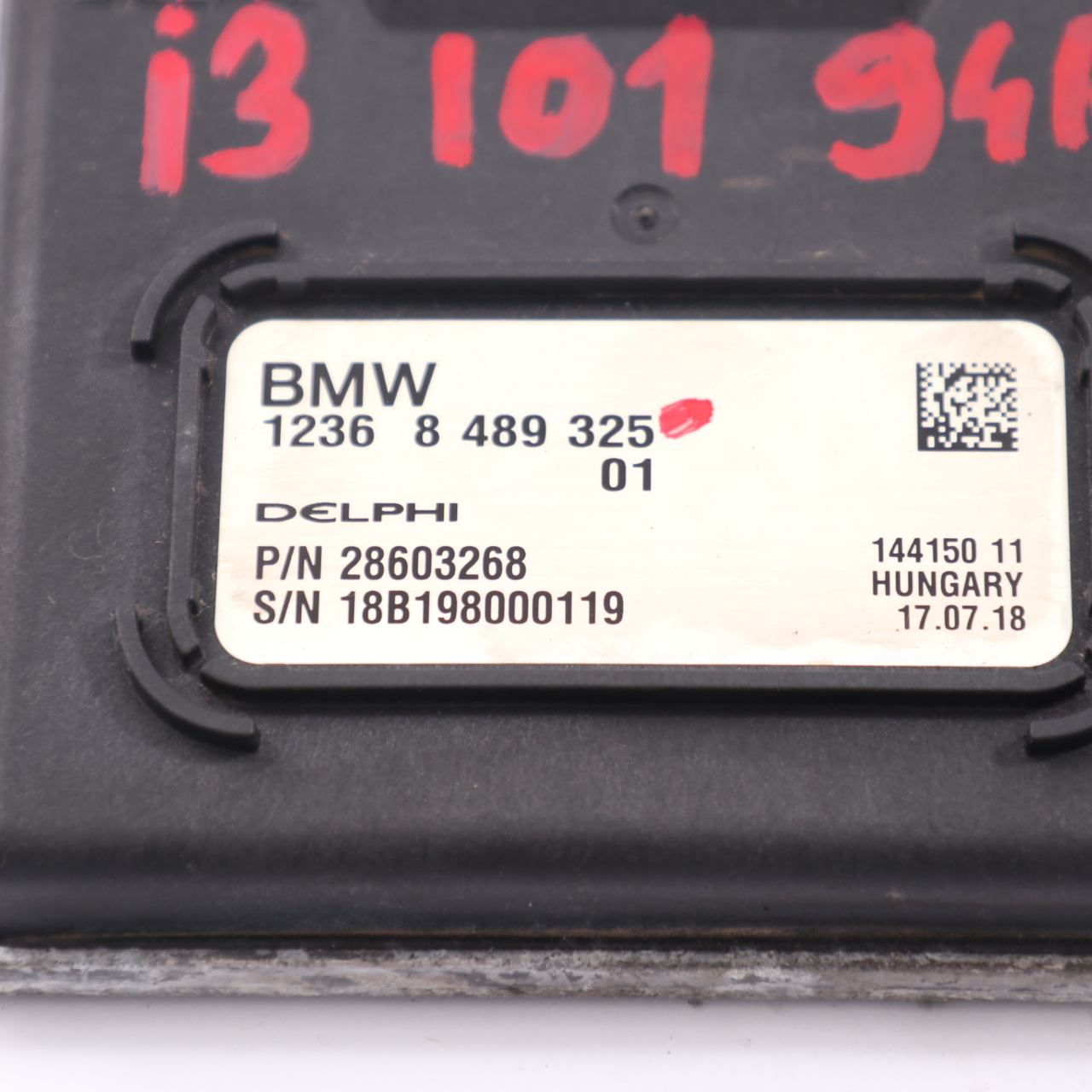 BMW i3 I01 94Ah Rex Hybrid Basis steuergerät Modul ECU 8489325