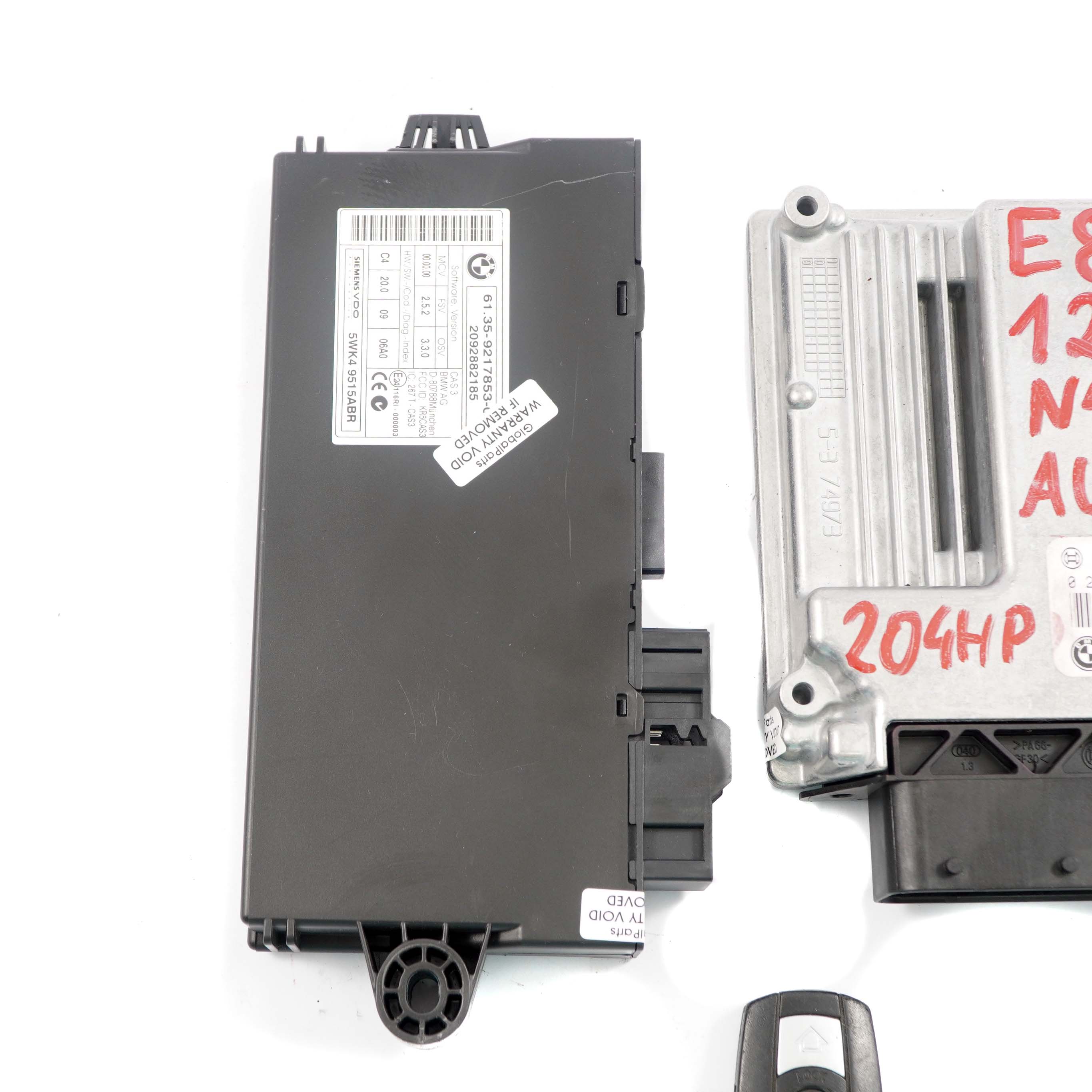 BMW E81 E87 LCI 123d Motor N47S Steuergerät ECU Kit DDE 8506442 CAS3 Schlüssel