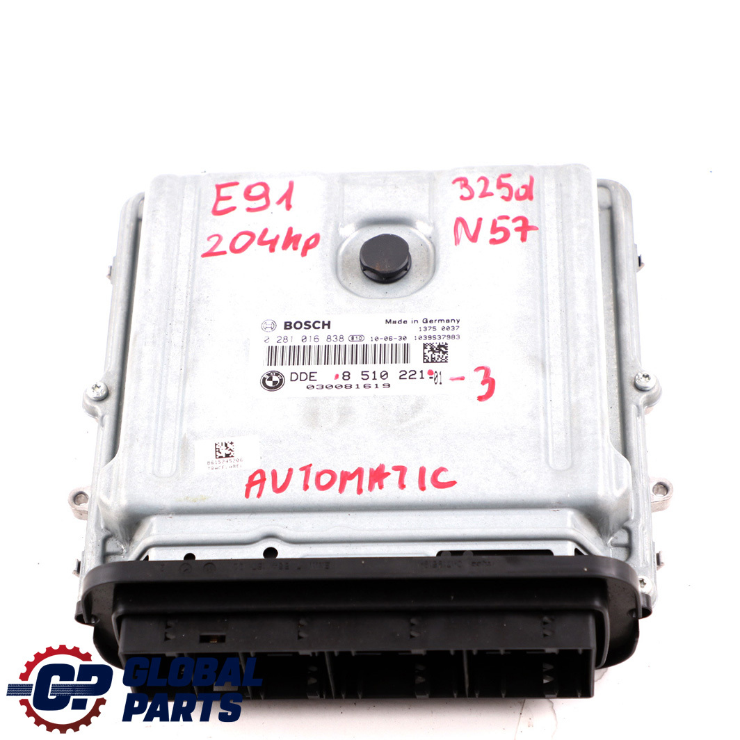 BMW E90 E91 LCI E92 325d Diesel N57 204PS ECU Motor DDE 8510221 CAS3 Schlüssel