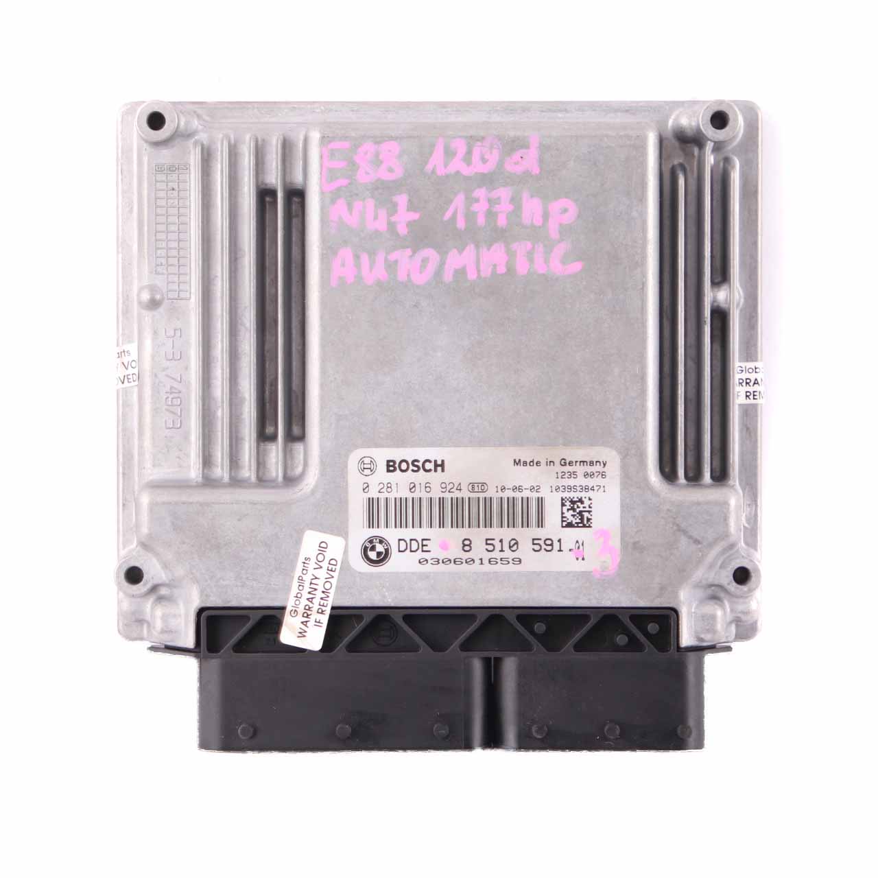 BMW E81 E87 E90 LCI 120d 320d N47 ECU Kit DDE 8510591 CAS3 Schlüssel Automatik