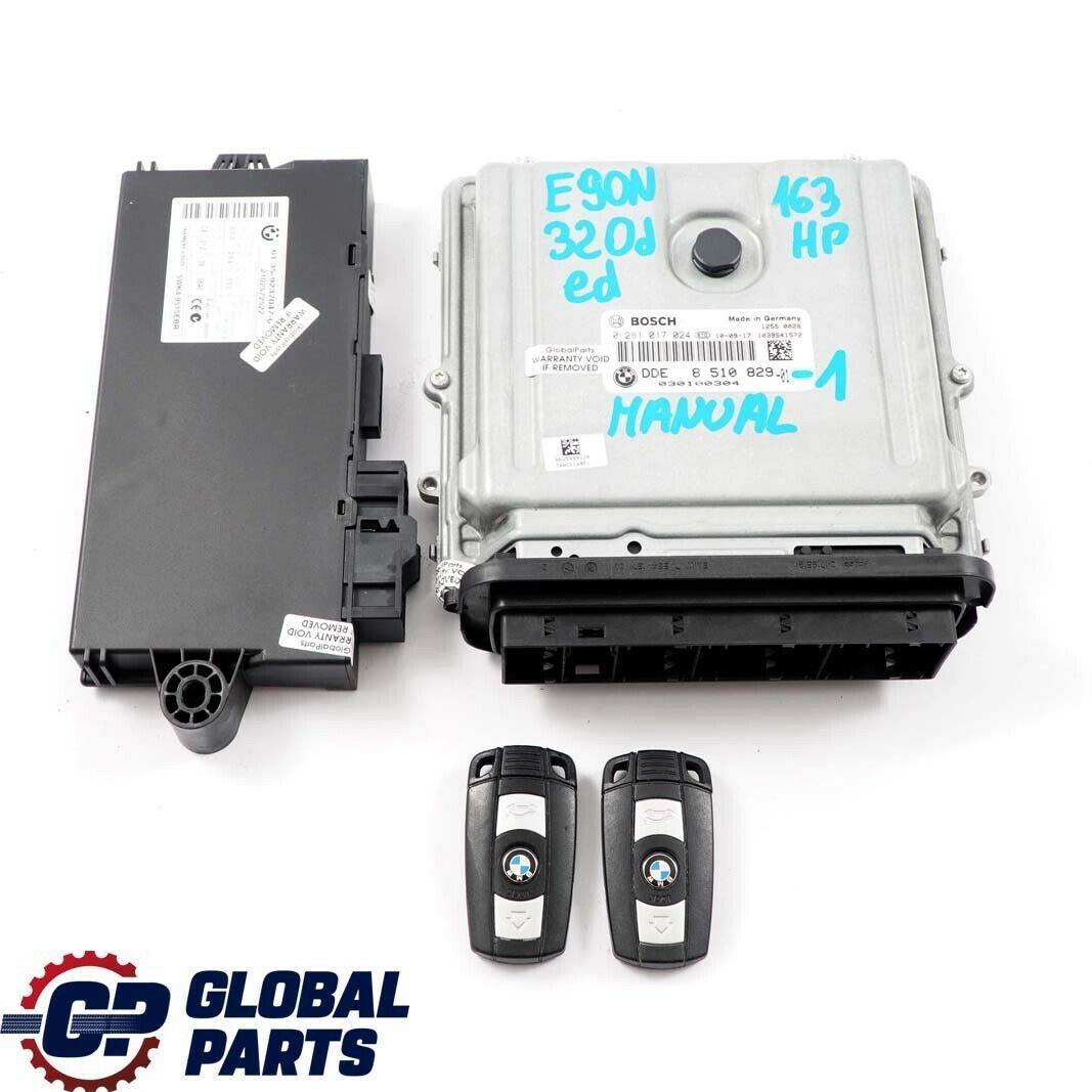 BMW E90 LCI N47N 320d ed 163HP ECU KIT Steuergerät DDE 8510829 CAS3 + Schlüsse