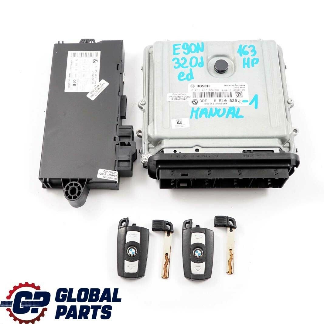 BMW E90 LCI N47N 320d ed 163HP ECU KIT Steuergerät DDE 8510829 CAS3 + Schlüsse