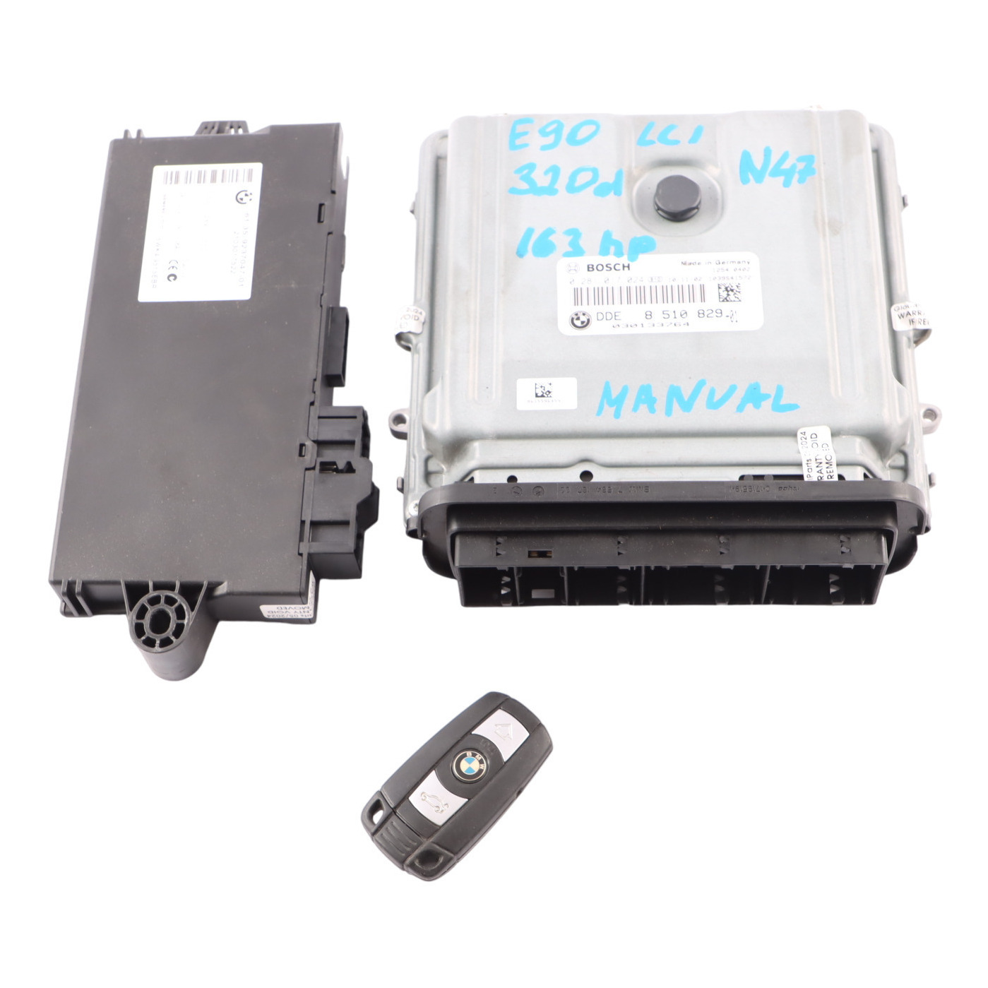 BMW E90 E91 LCI N47N 320d 163HP ECU KIT DDE 8510829 CAS3 Schlüssel Handbuch