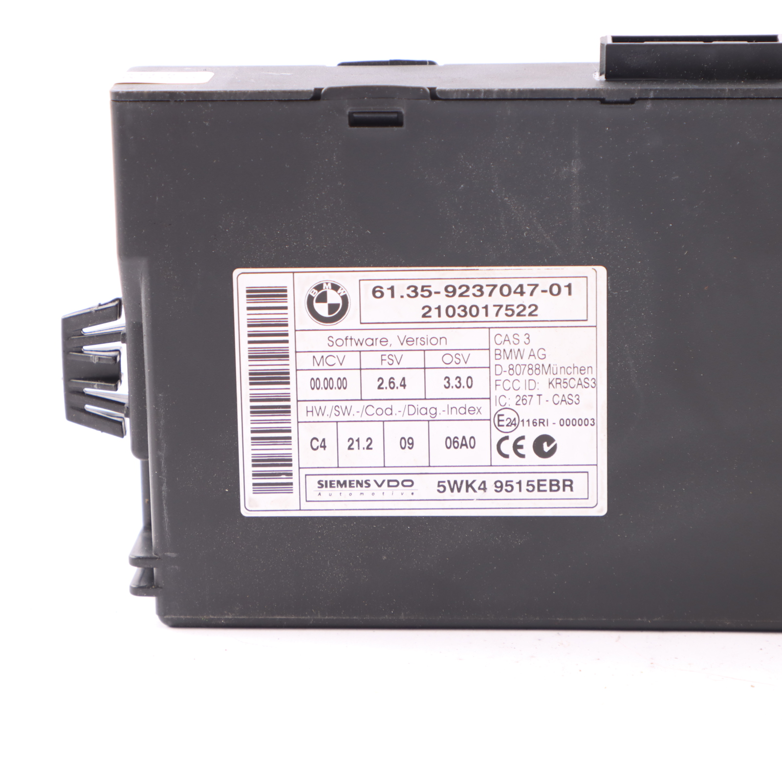 BMW E90 E91 LCI N47N 320d 163HP ECU KIT DDE 8510829 CAS3 Schlüssel Handbuch