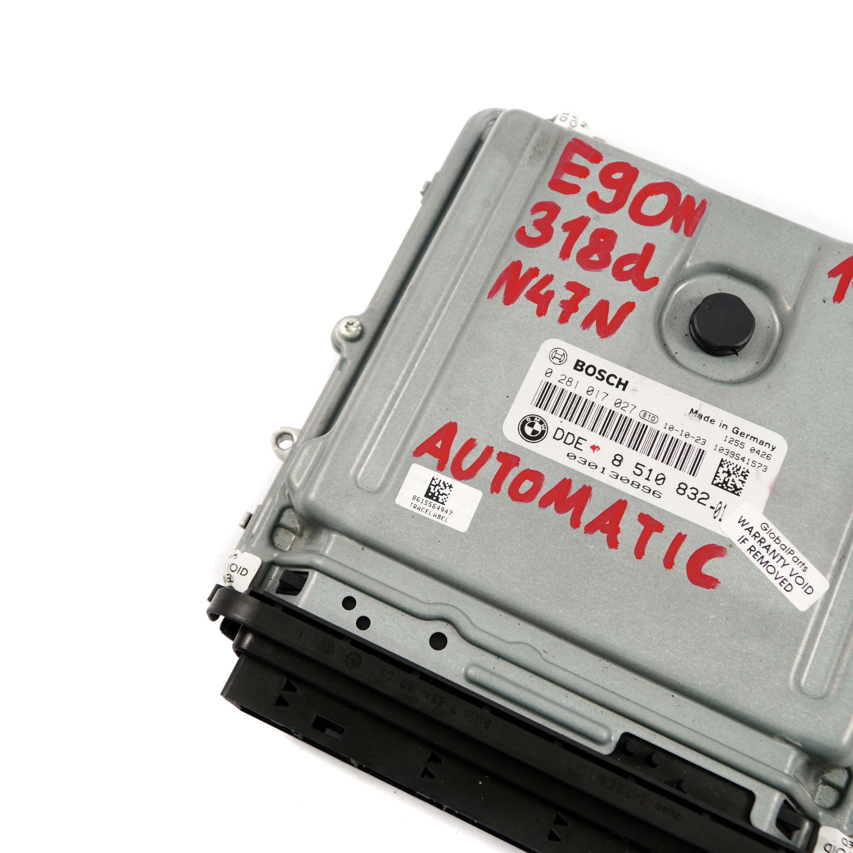 BMW E90 E91 LCI 318d N47N 143PS ECU Steuergerät DDE 8510832 Automatikgetriebe