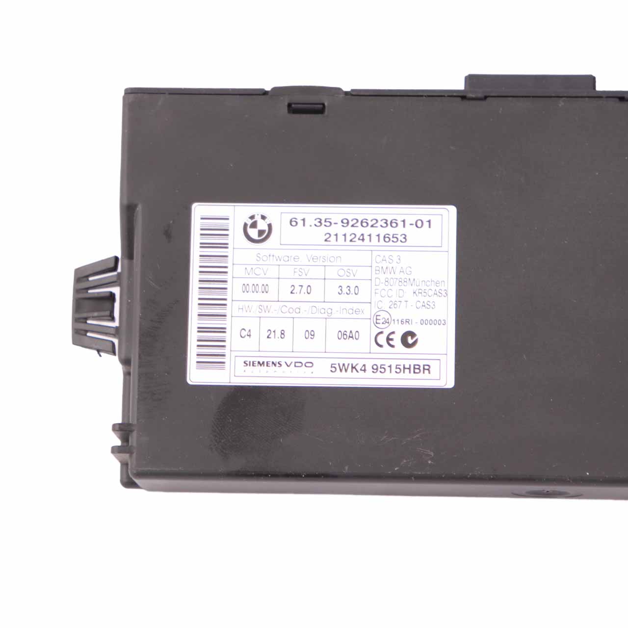 BMW E90 E91 LCI 318d Diesel 143PS N47N ECU Kit DDE 8518268 CAS3 Key Manual