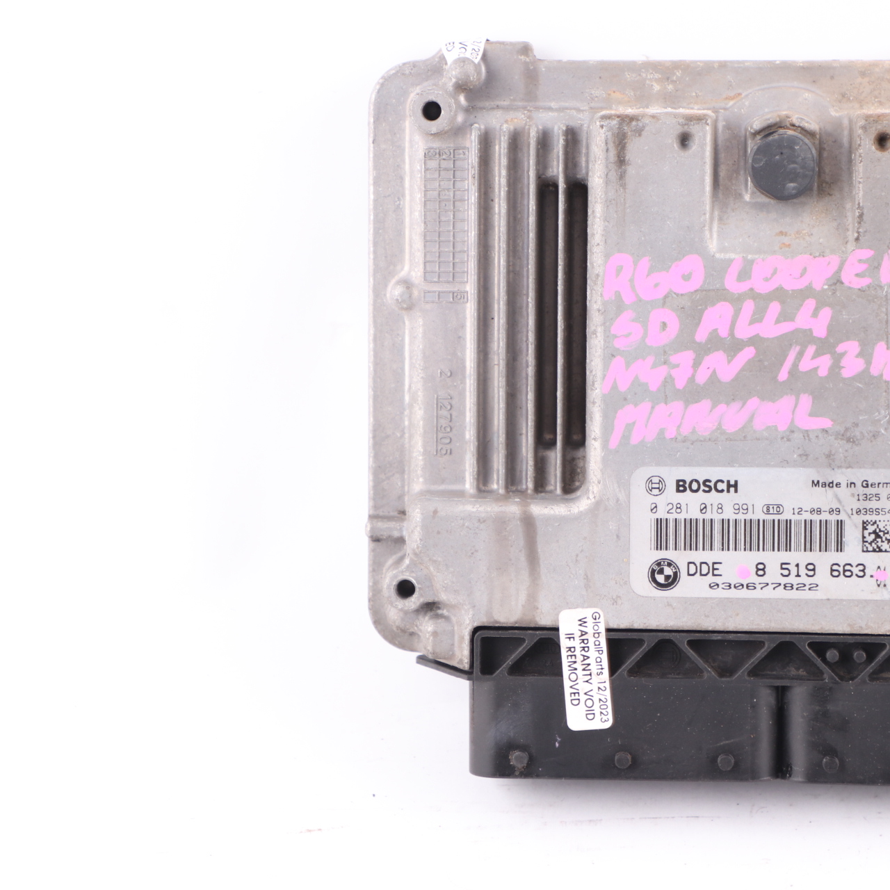 Mini Cooper SD ALL 4 R60 N47N 143HP Dieselmotor ECU DDE 8519663 Schaltgetriebe