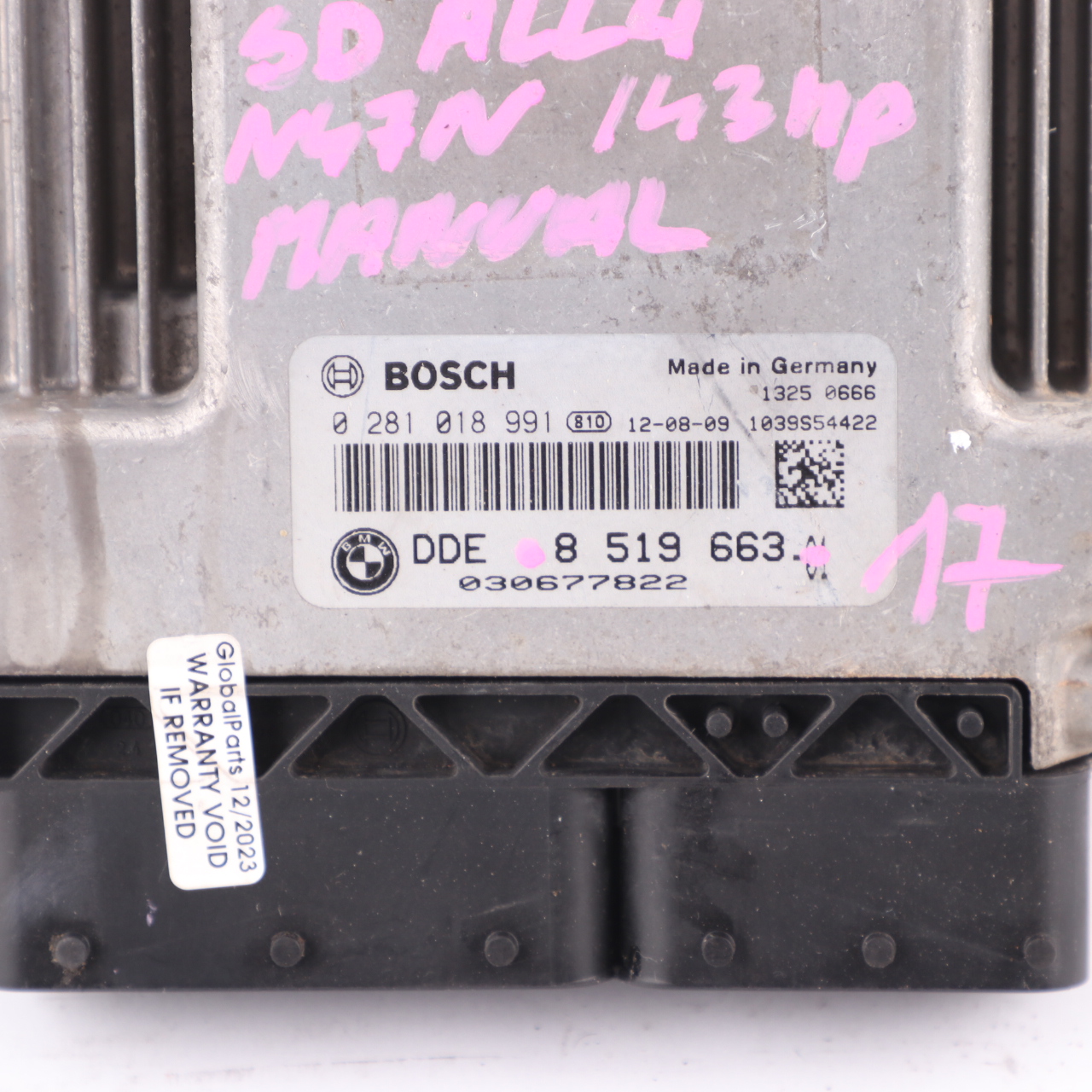 Mini Cooper SD ALL 4 R60 N47N 143HP Dieselmotor ECU DDE 8519663 Schaltgetriebe