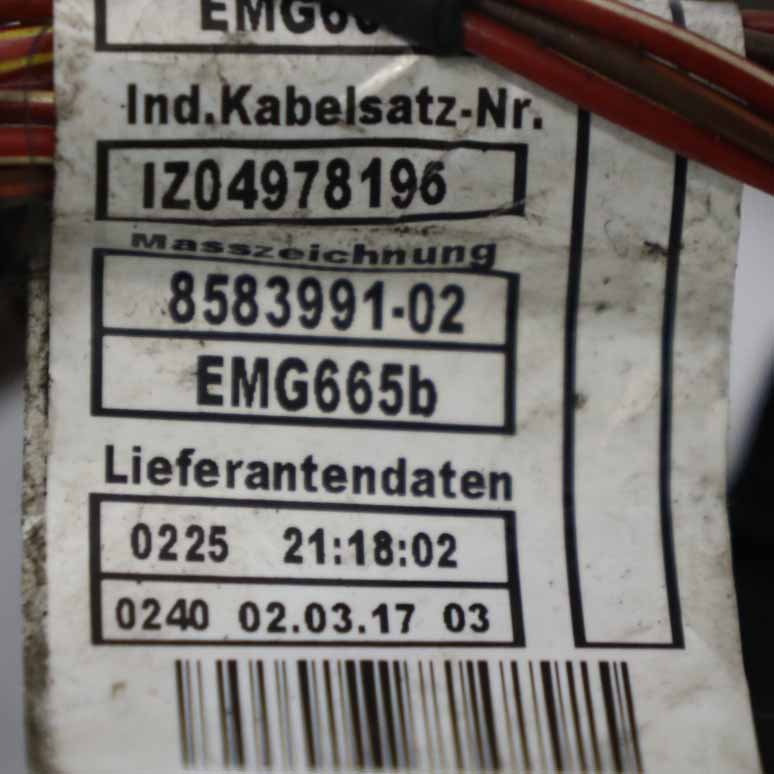 Motor Verkabelung BMW F25 F26 2.0dX B47 Loom Modul Kabelbaum automatisch 8570442