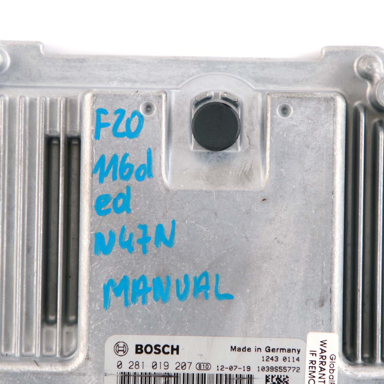 BMW F20 F21 116d ed Diesel N47N 116HP ECU Motorsteuergerät DDE 8570934 Handbuch