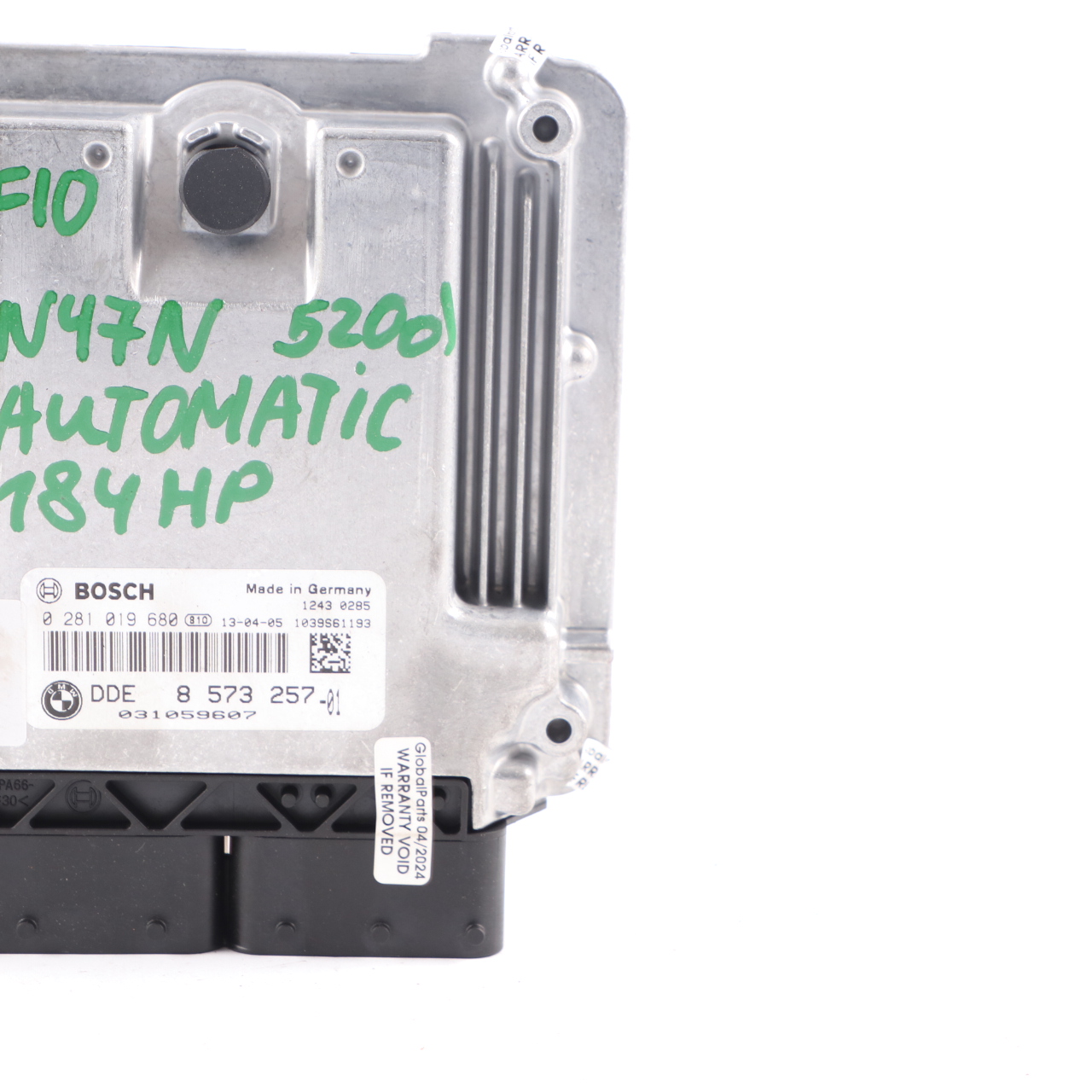 BMW F10 F11 520d Diesel N47N 184HP Motorsteuergerät ECU DDE 8573257 Automatik