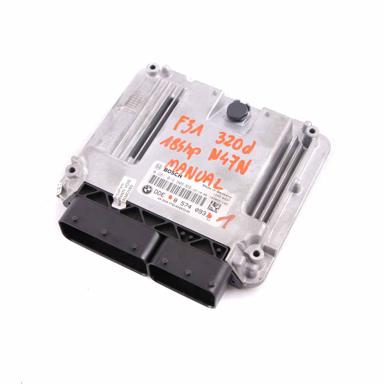 BMW F20 F30 120d 320d 184HP Motorsteuergerät N47N ECU DDE 8574093 Handbuch