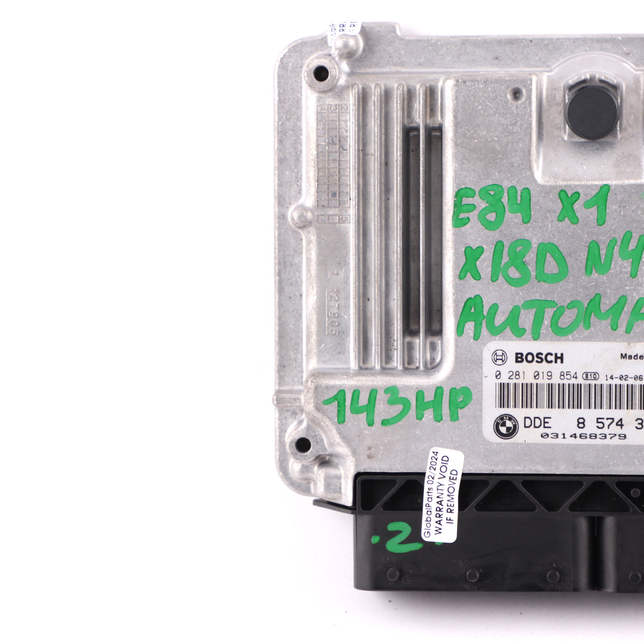 BMW X1 E84 18d 18dX Diesel N47N 143HP Motoreinheit ECU DDE 8574351 Automatik