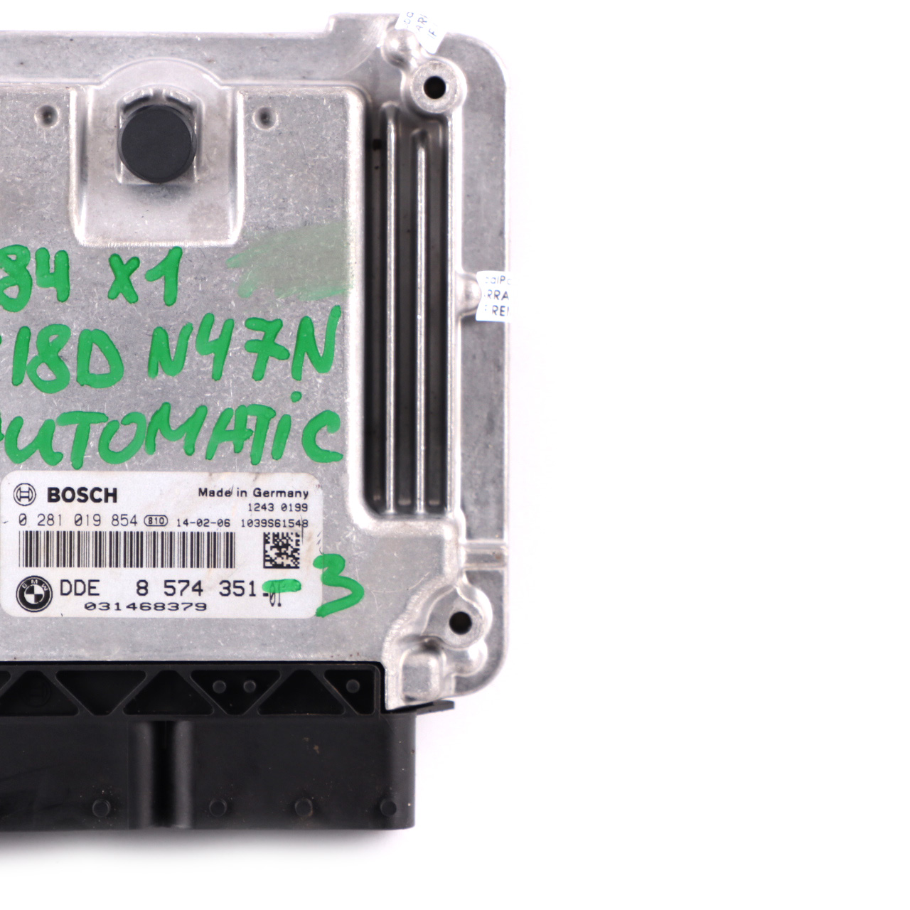 BMW X1 E84 18d 18dX Diesel N47N 143HP Motoreinheit ECU DDE 8574351 Automatik