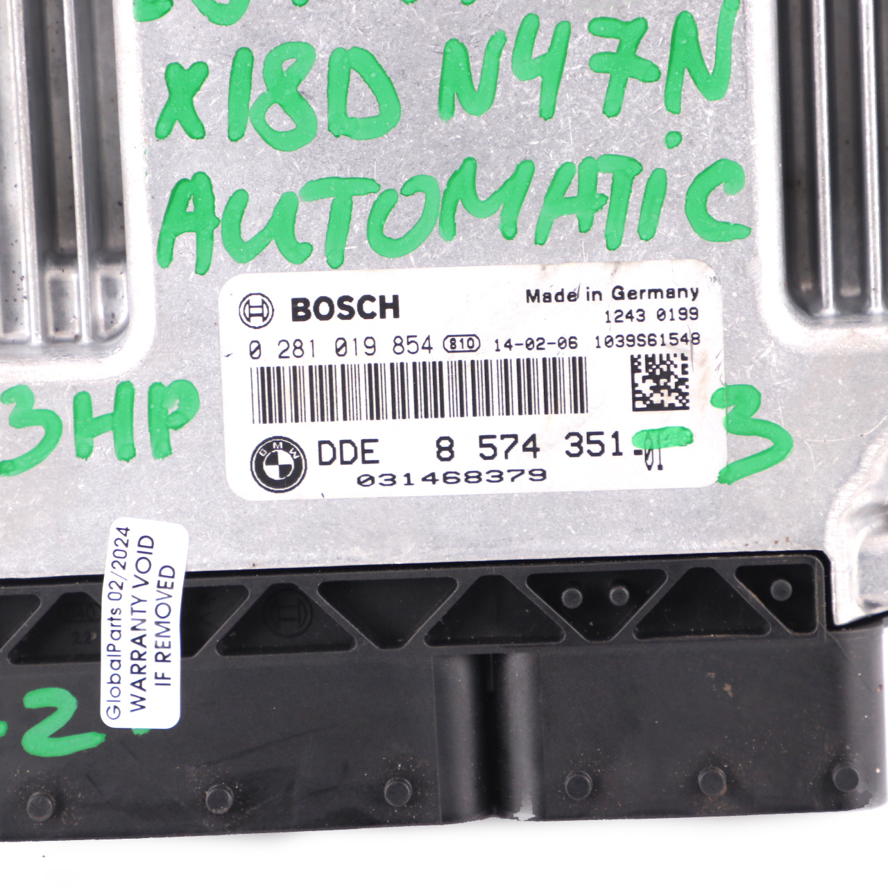 BMW X1 E84 18d 18dX Diesel N47N 143HP Motoreinheit ECU DDE 8574351 Automatik