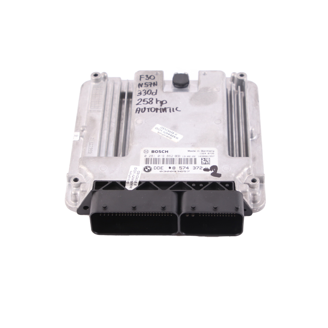 BMW F30 F32 330d 430d Diesel N57N Motorsteuergerät ECU DDE 8574372 Automatik