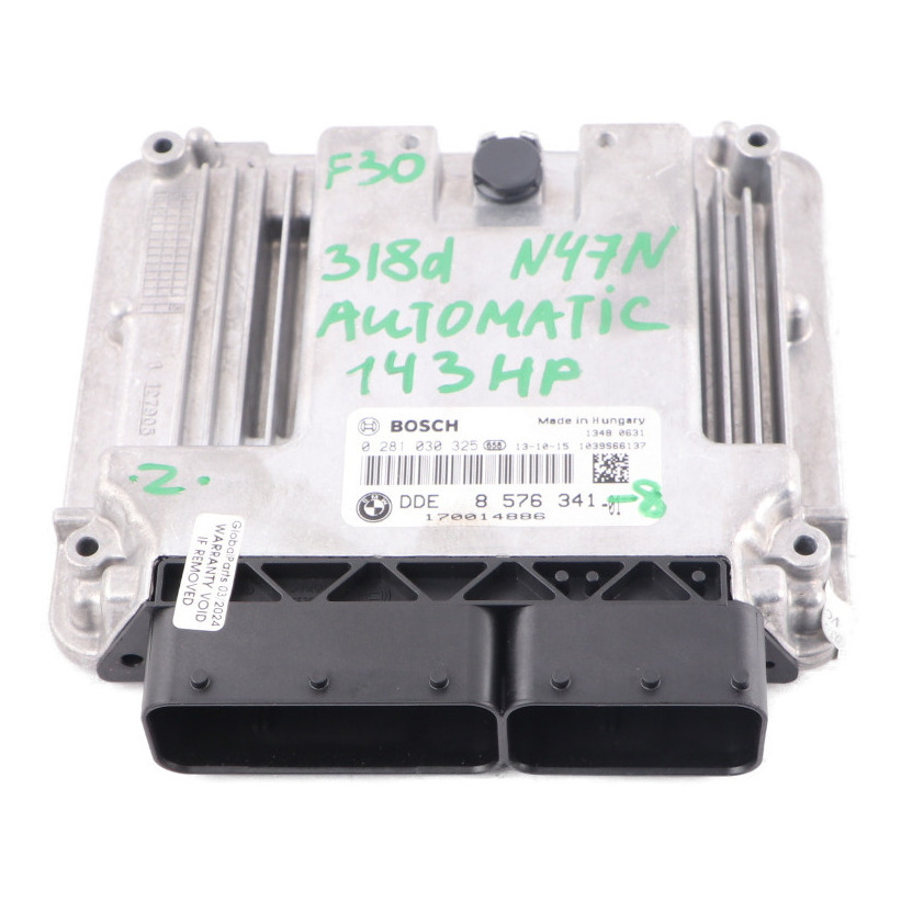 BMW F20 F21 F30 F31 118d 318d 143HP N47N Motoreinheit ECU DDE 8576341 Automatik