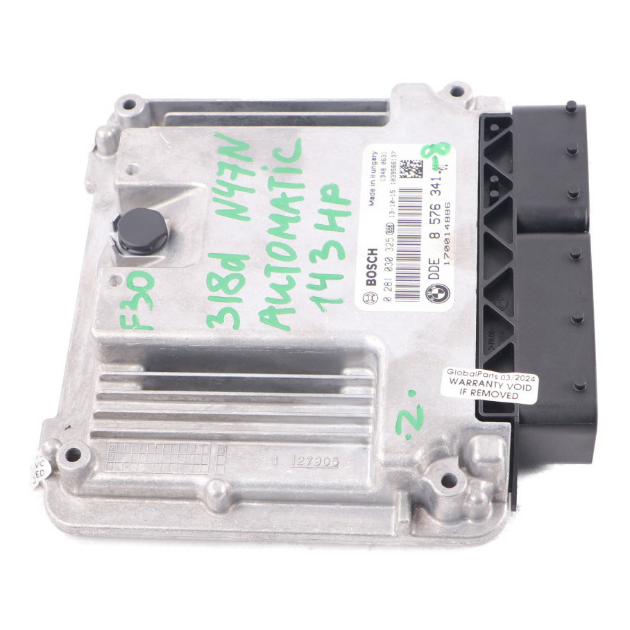 BMW F20 F21 F30 F31 118d 318d 143HP N47N Motoreinheit ECU DDE 8576341 Automatik