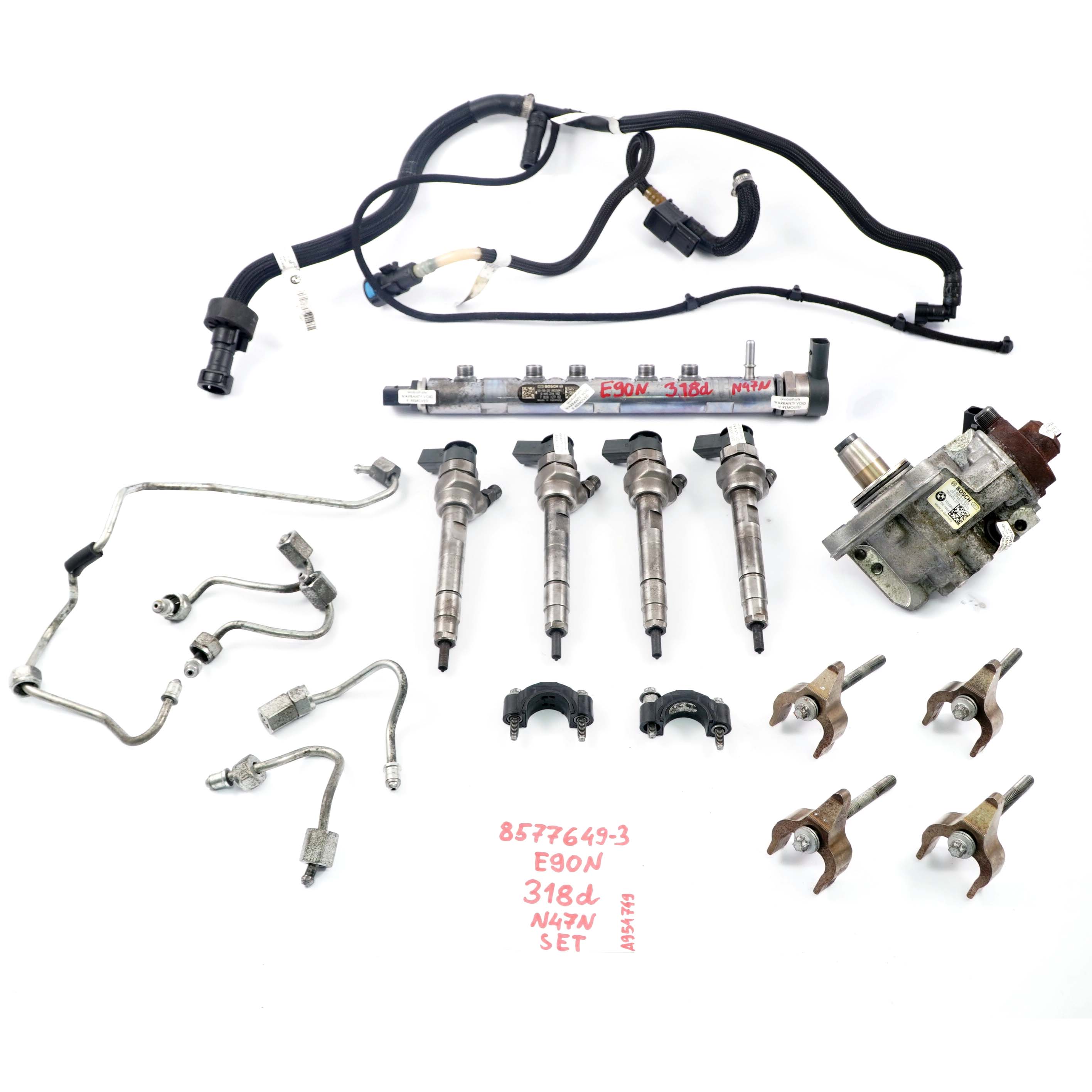 BMW 3 Reihe E90 E91 LCI 316d 318d Diesel N47N Set Kraftstoffeinspritzanlage