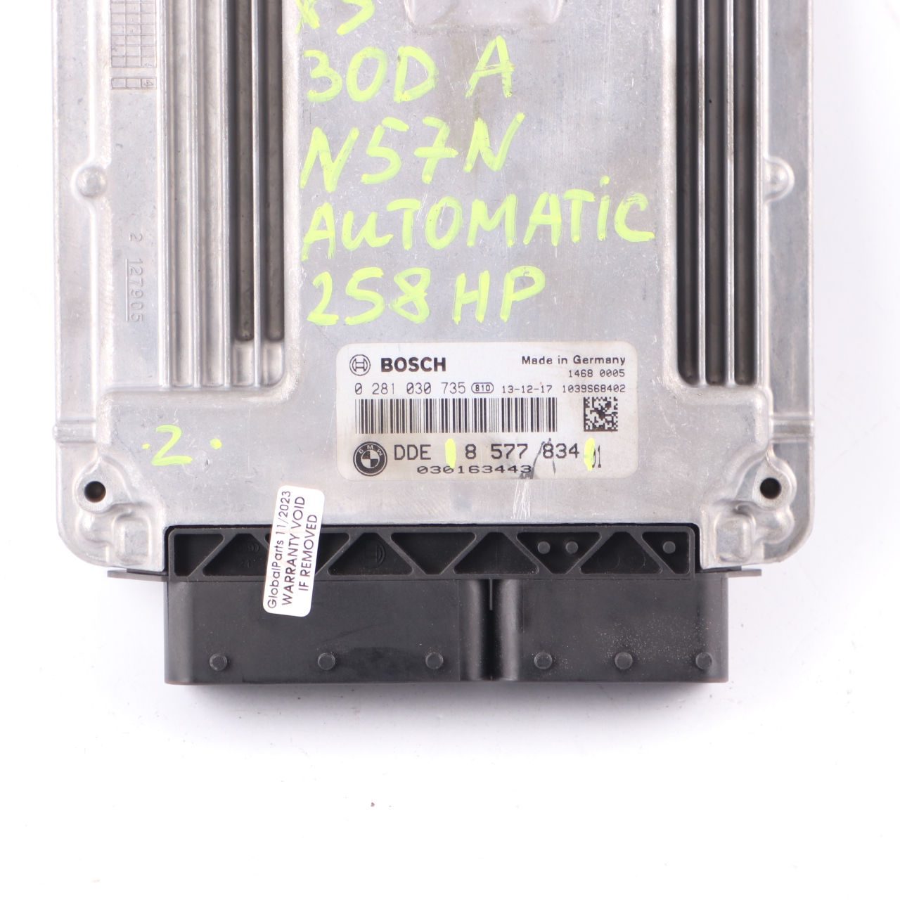 BMW F30 X3 F25 N57N 330d 30dX 258HP Motorsteuergerät ECU 8577834 Automatik