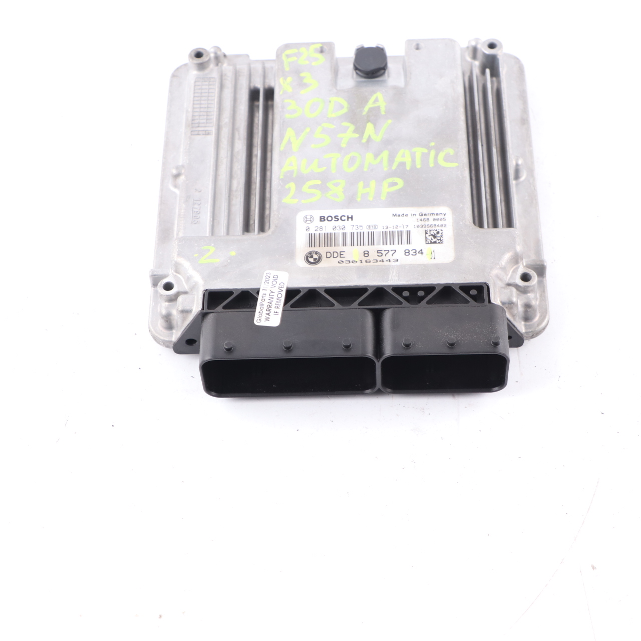 BMW F30 X3 F25 N57N 330d 30dX 258HP Motorsteuergerät ECU 8577834 Automatik