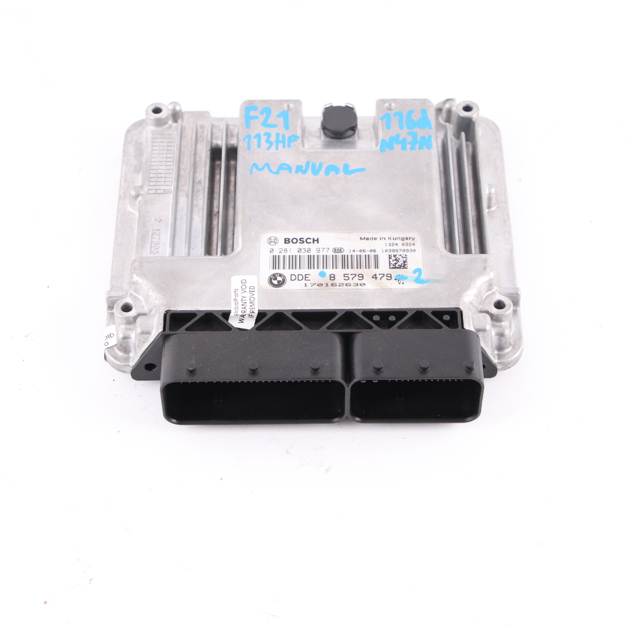 BMW F20 F21 F30 116d 316d N47N 116HP Motorsteuergerät ECU DDE 8579479 Manual