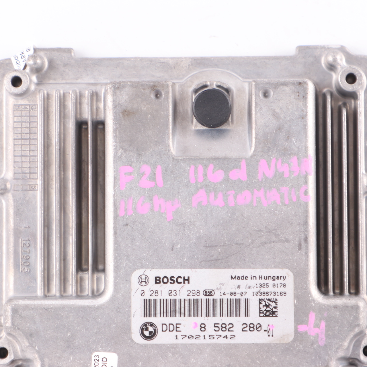 BMW F20 116d N47N 116HP Motorsteuerung ECU DDE 8582280 Automatikgetriebe