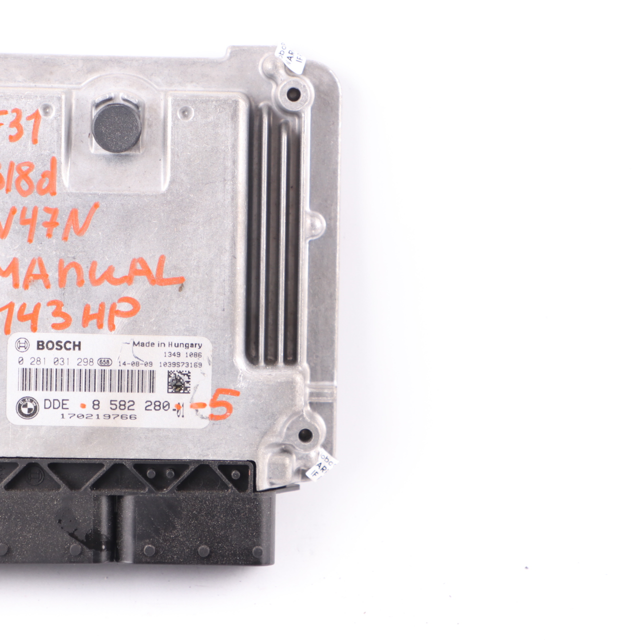 BMW F20 F30 F31 118d 318d N47N 143HP Motorsteuergerät ECU DDE 8582280 Handbuch