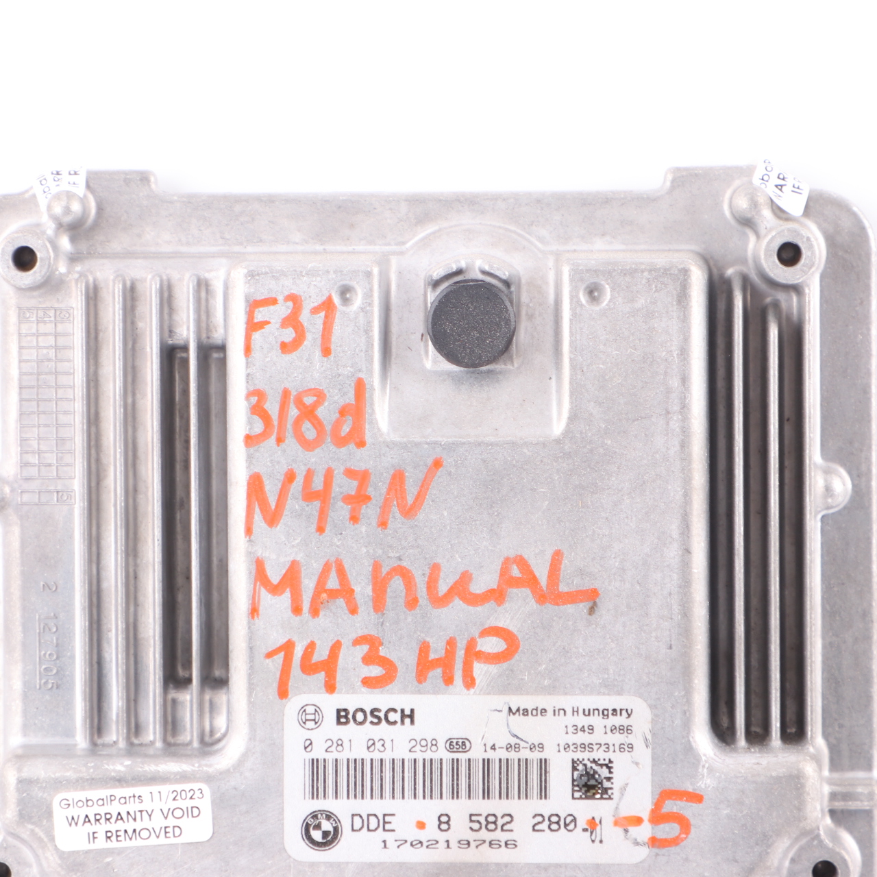 BMW F20 F30 F31 118d 318d N47N 143HP Motorsteuergerät ECU DDE 8582280 Handbuch