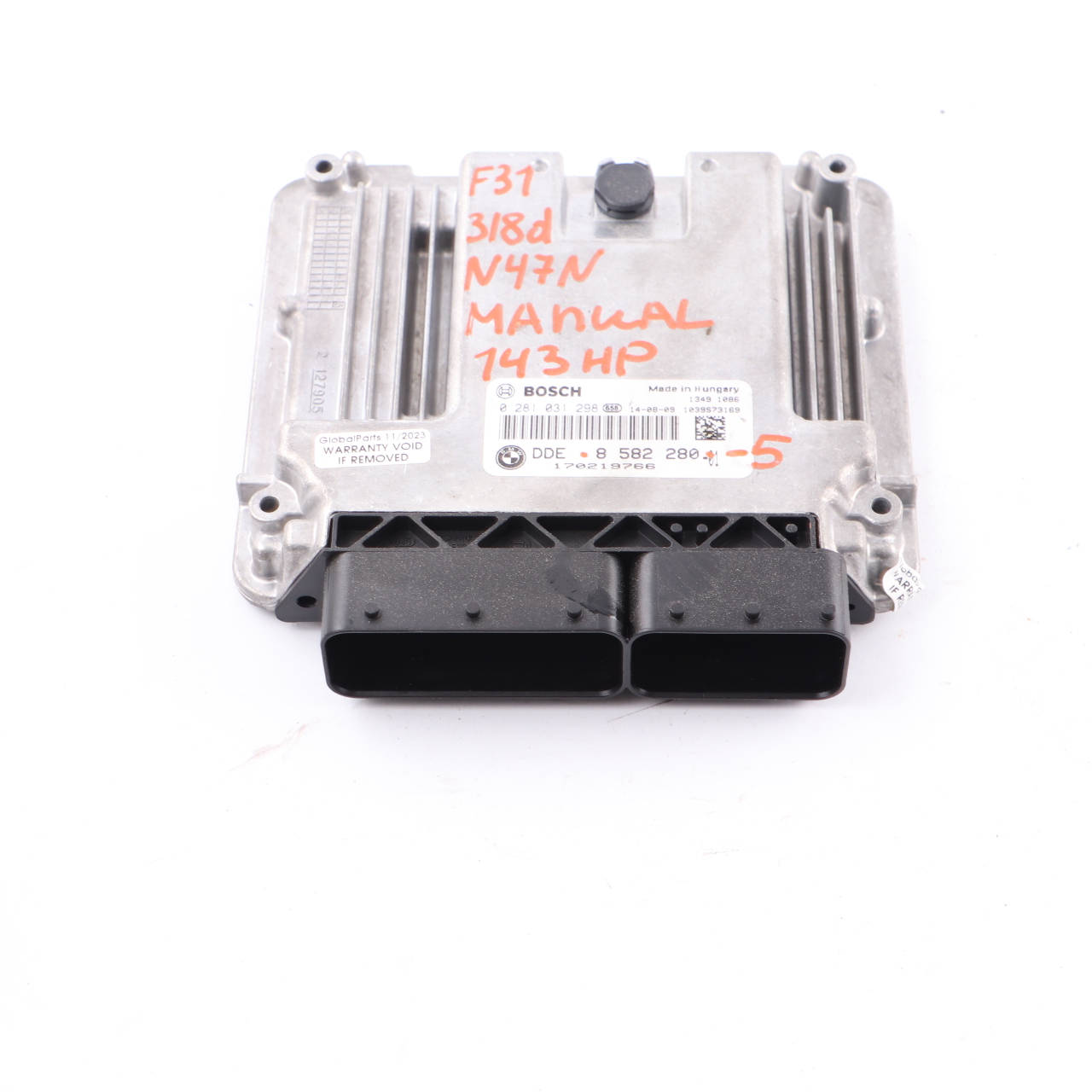 BMW F20 F30 F31 118d 318d N47N 143HP Motorsteuergerät ECU DDE 8582280 Handbuch