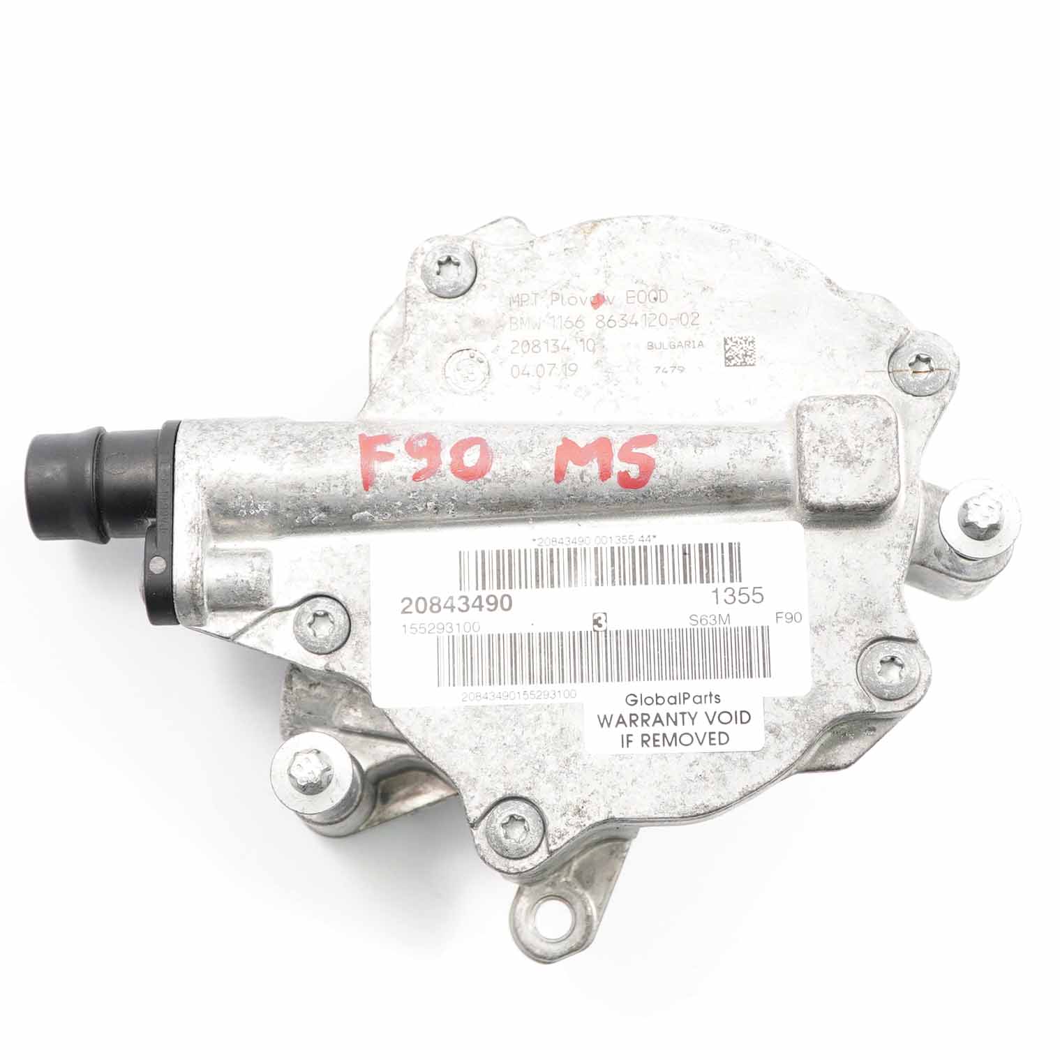 Unterdruckpumpe BMW F90 M5 G11 F30 Benzin N63B N63R S63M Motor 8634120