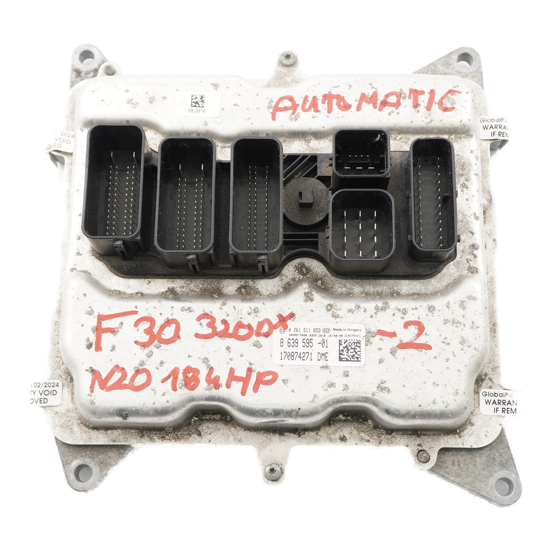 BMW F30 320i F32 420i N20 184PS Motor ECU Steuergerät DME 8639595 Automatik