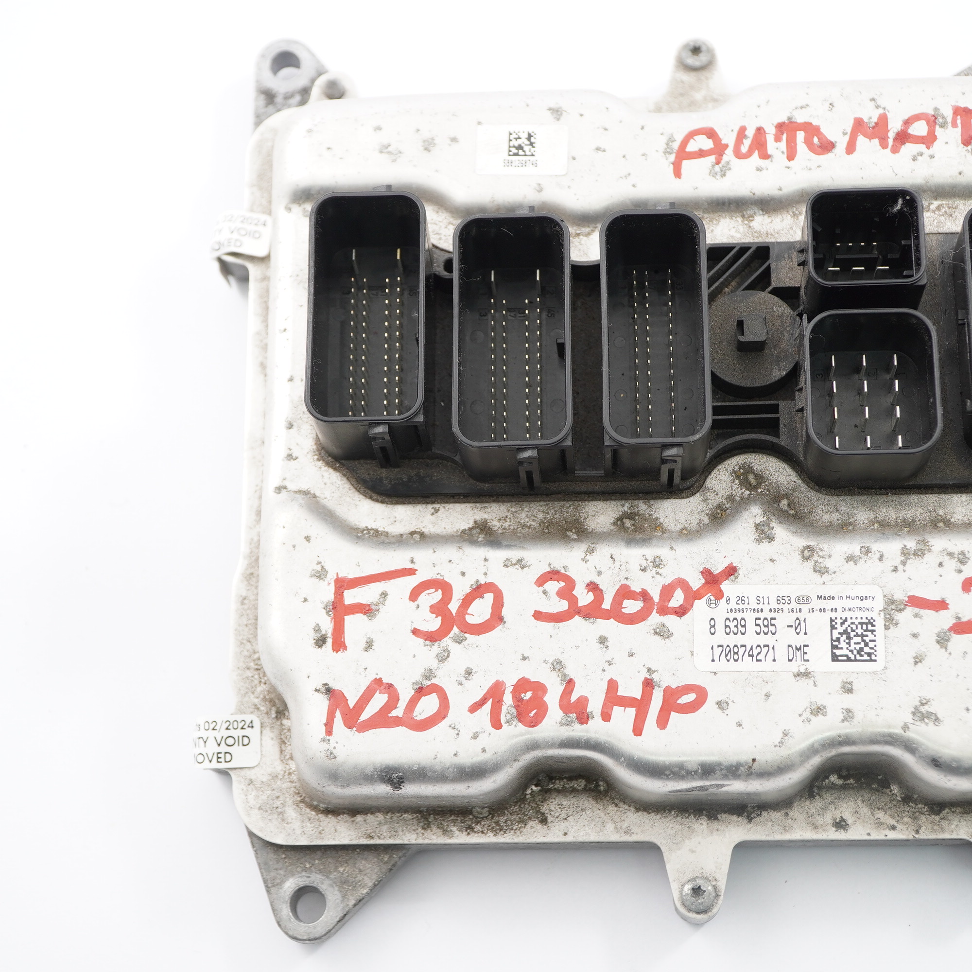 BMW F30 320i F32 420i N20 184PS Motor ECU Steuergerät DME 8639595 Automatik