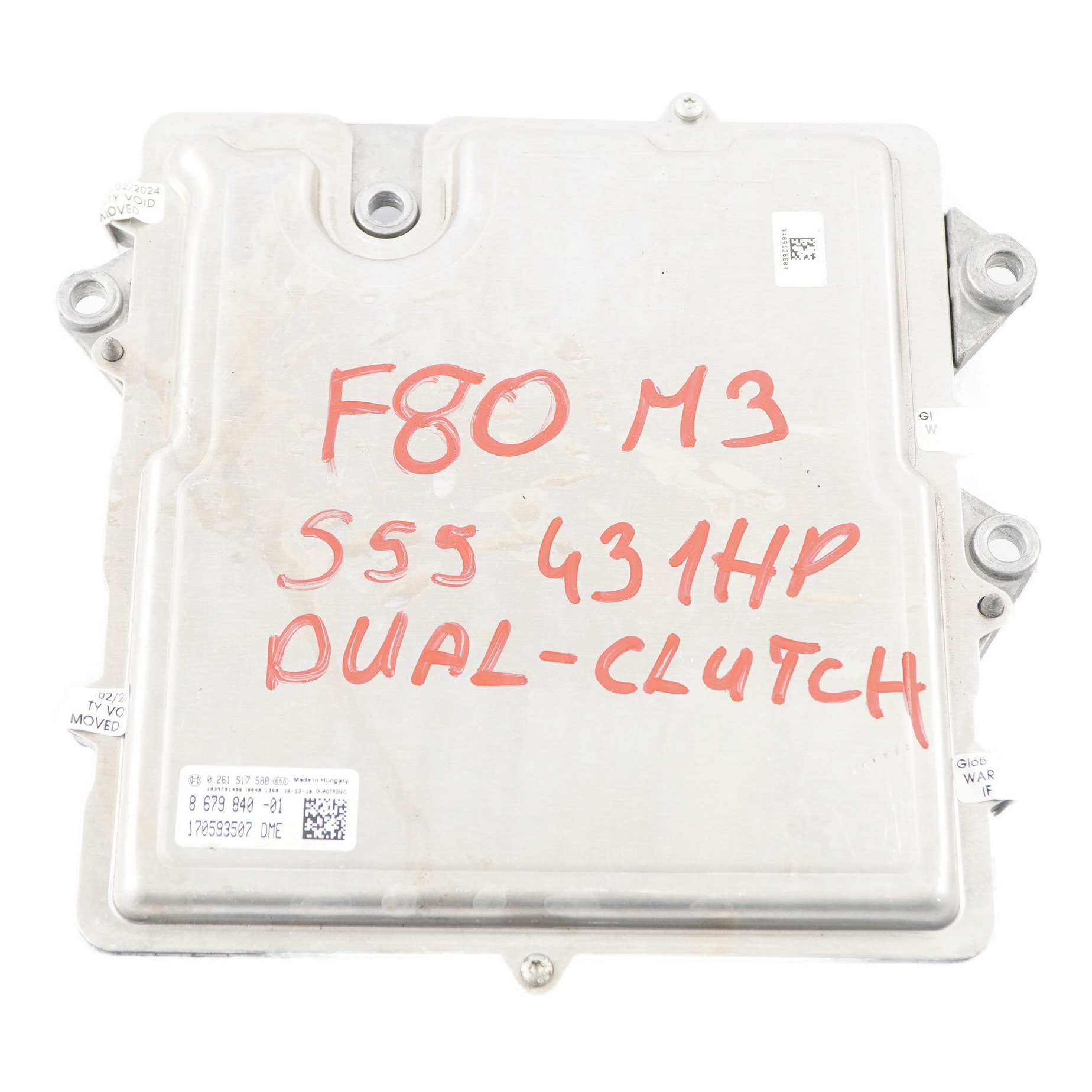 BMW F80 M3 F82 F83 M4 431PS Motoreinheit Modul ECU DME 8679840 Doppelkupplung