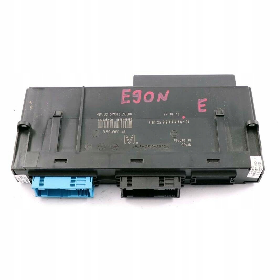 BMW 3 E90 LCI ECU Body Control Module M Anschlussdose PL2RR JBBFE IIIR 9247476