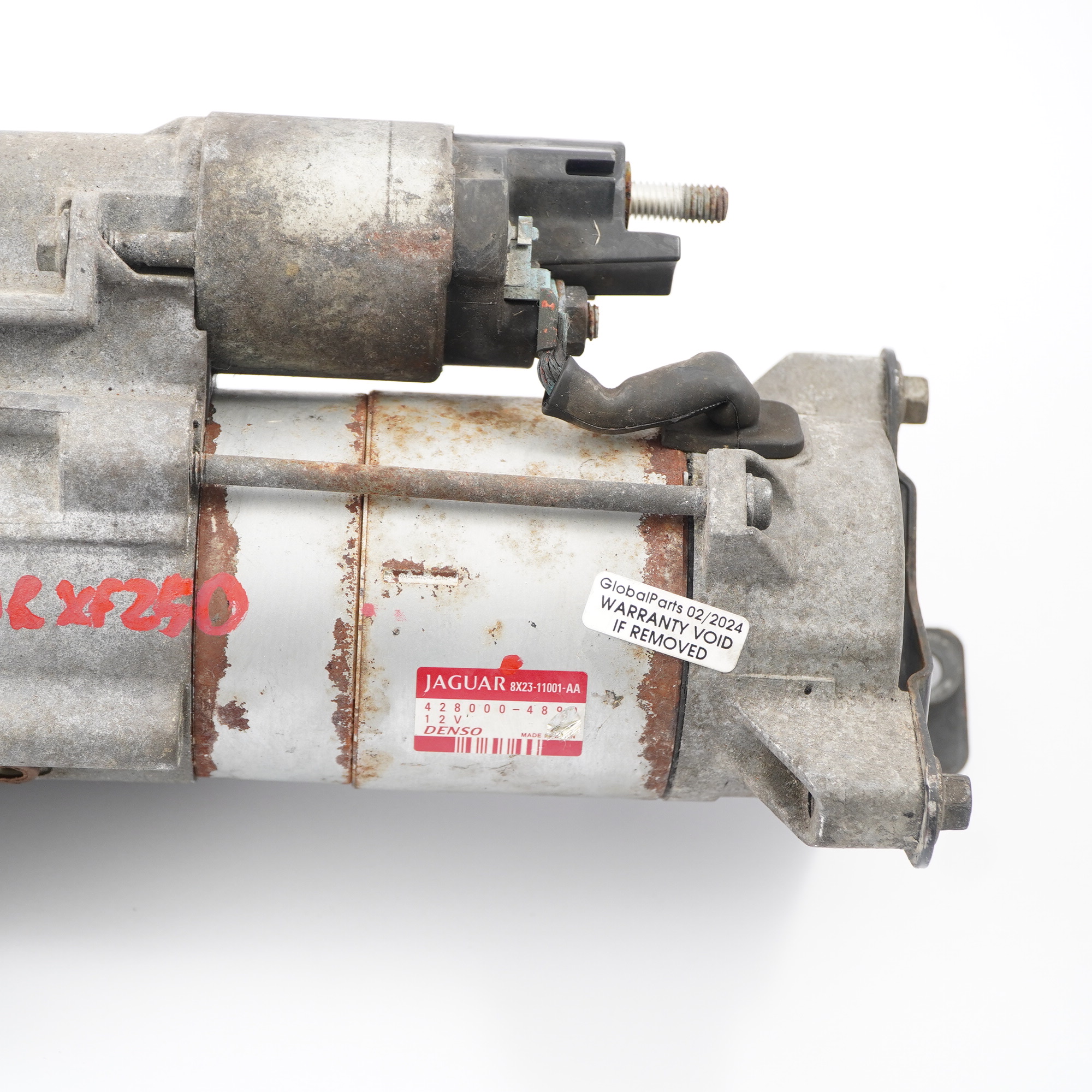 Jaguar XF X250 Diesel motor Anlasser 12V DENSO 8X2311001AA