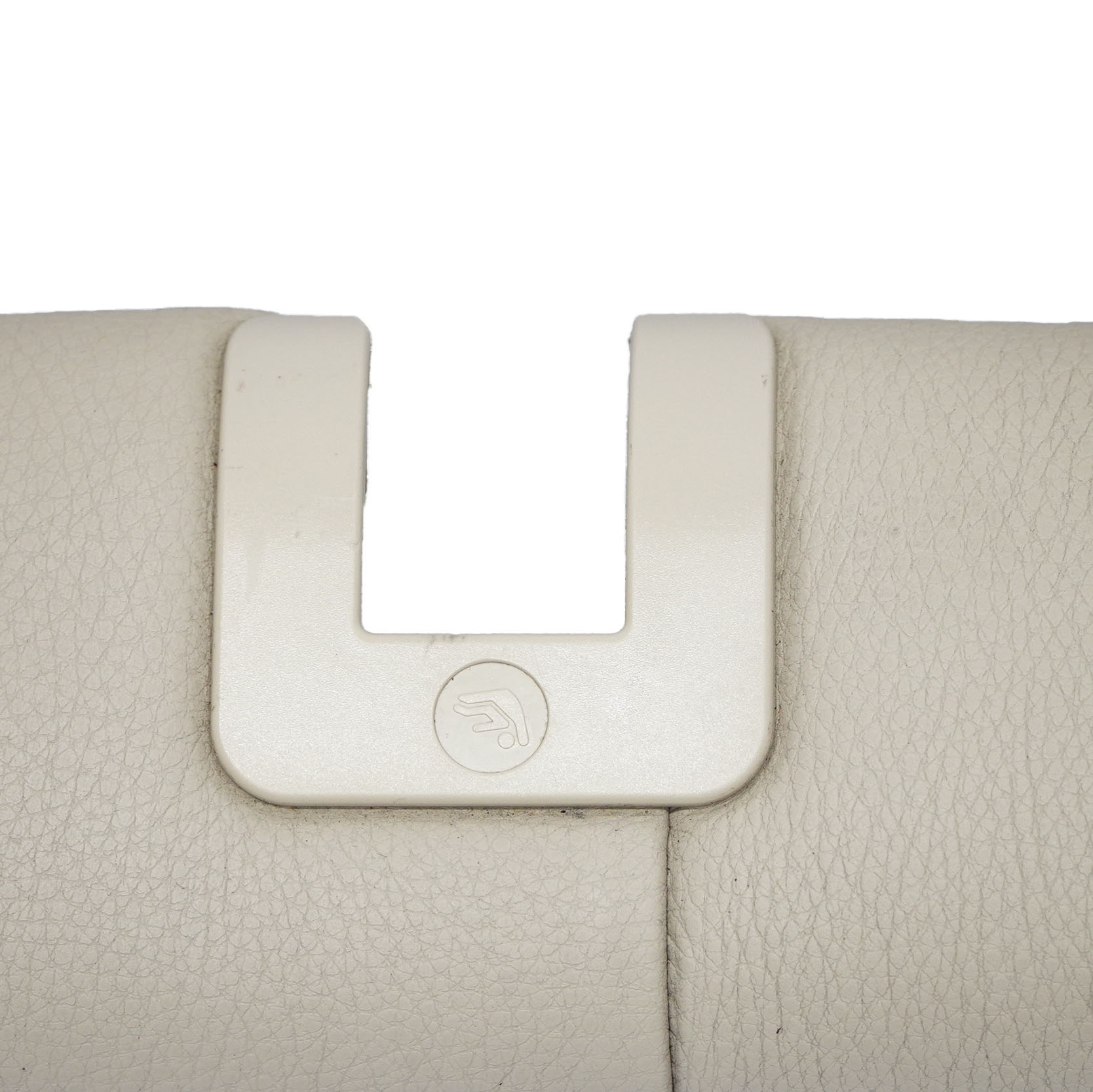 BMW E61 Touring Rücksitz Isofix Basis Abdeckung Strip Creme Beige Leder 9126505