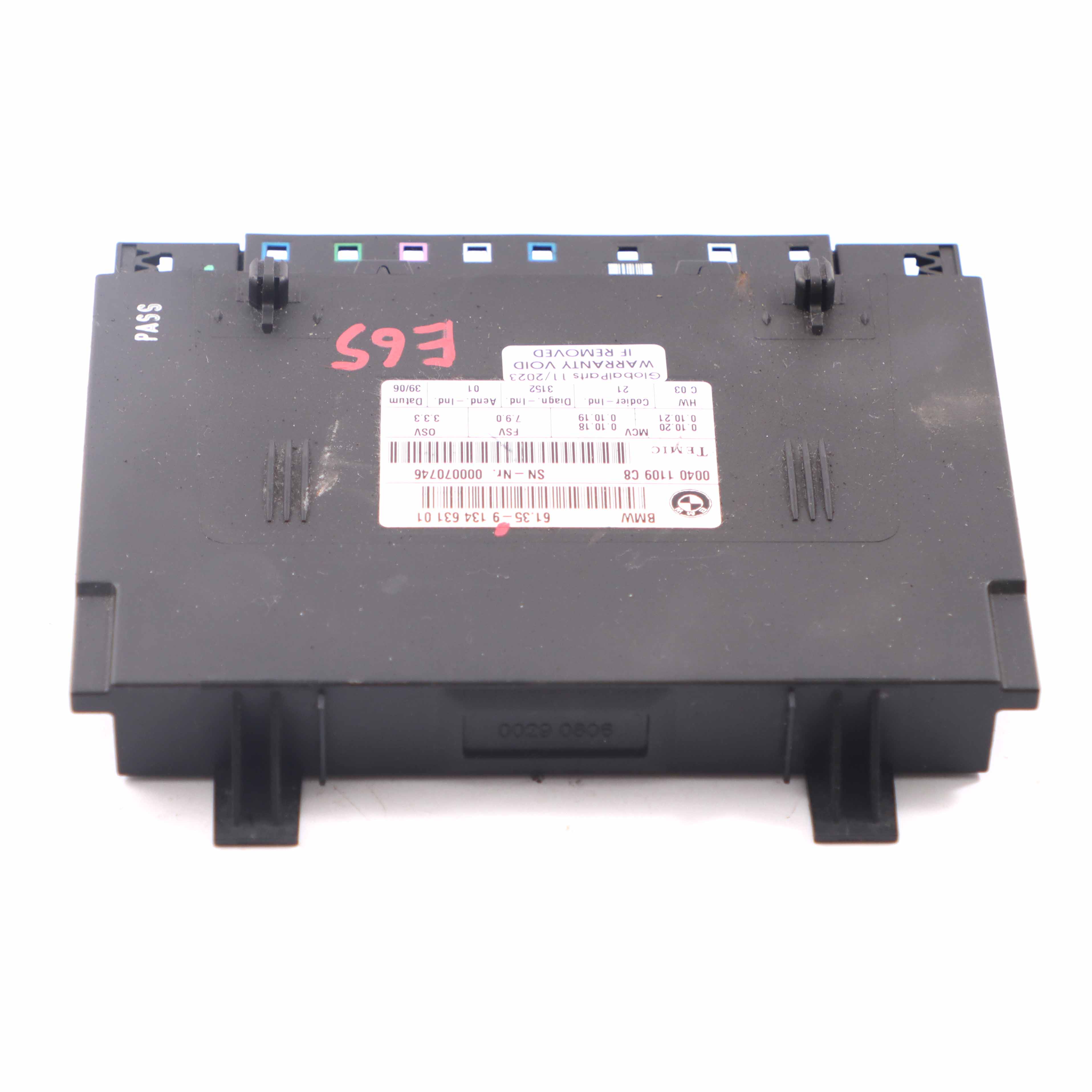 Sitz modul BMW E65 E66 Vorder sitz steuergerät ECU 9134631