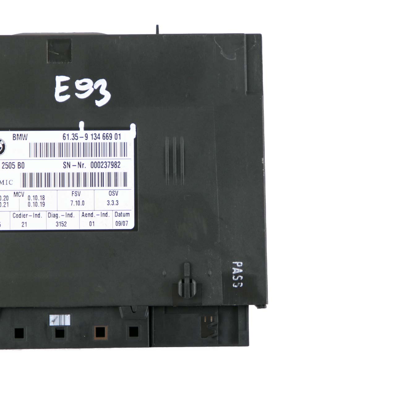 BMW 3 er E93 Sitzmodul Module ECU 9134669 FSV 7.10.0