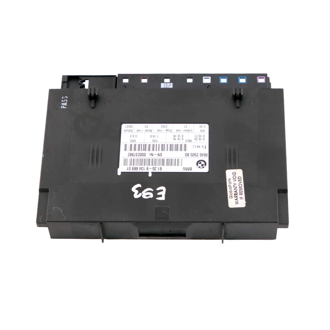 BMW 3 er E93 Sitzmodul Module ECU 9134669 FSV 7.10.0