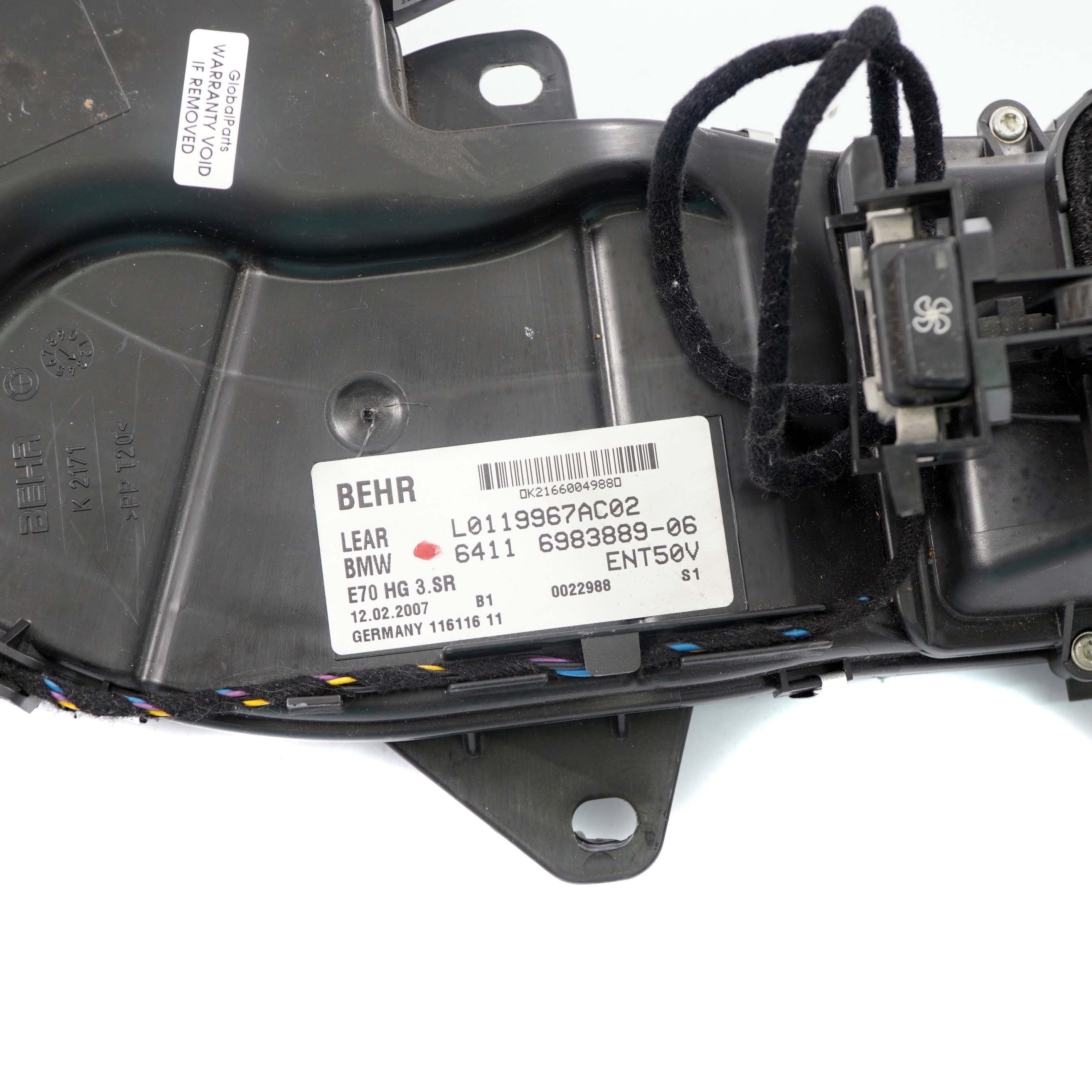 BMW X5 E70 Gebläsemotor Heizung Klimaanlage Klima Verteiler 6983889