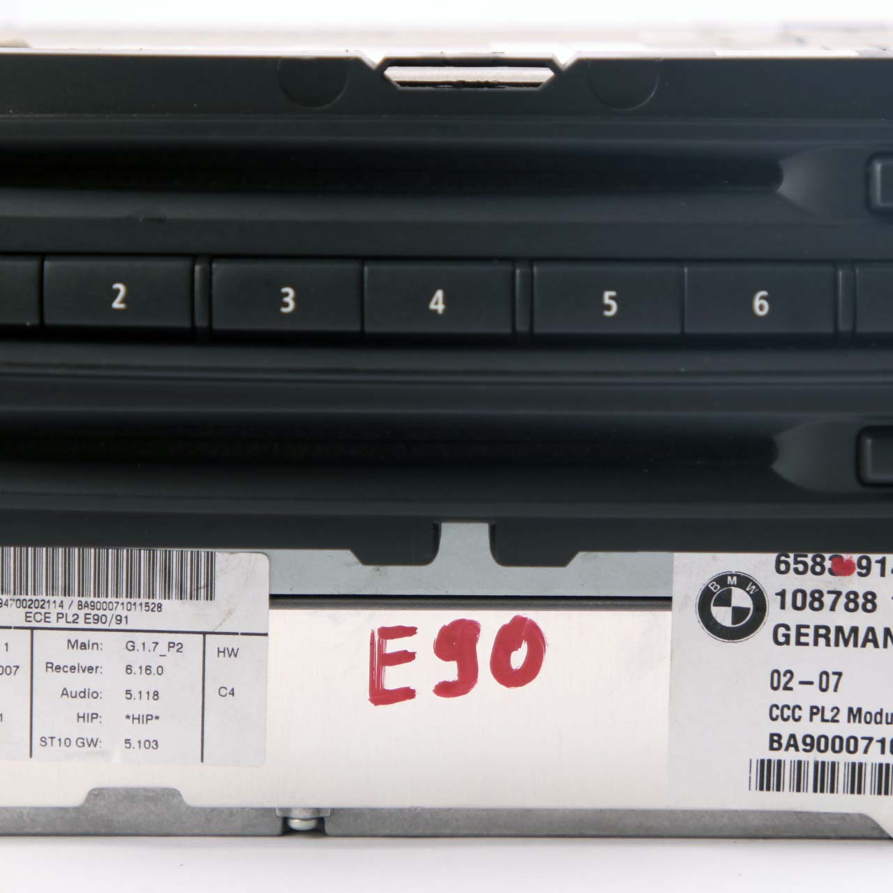 BMW E90 E91 E92 Professional CCC DVD Navigationssystem Controller 9148016