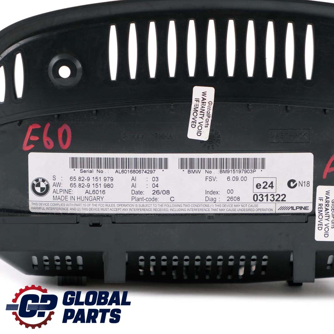 BMW 3 5 er E60 E90 Bordmonitor 8,8"CCC 9151979