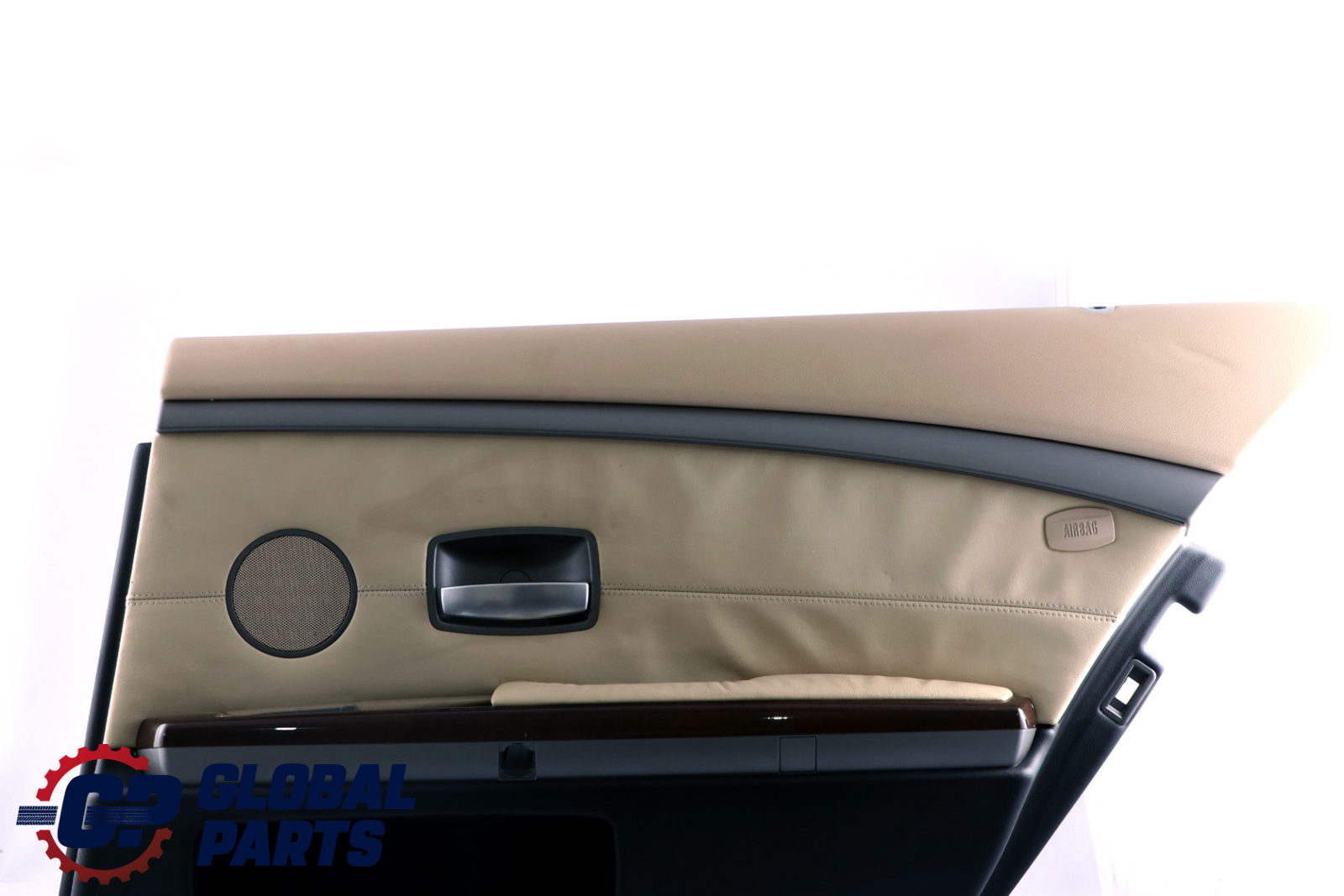 BMW E65 E66 Hinten Rechts Tür Karte Leder Creme Beige Futter Trim