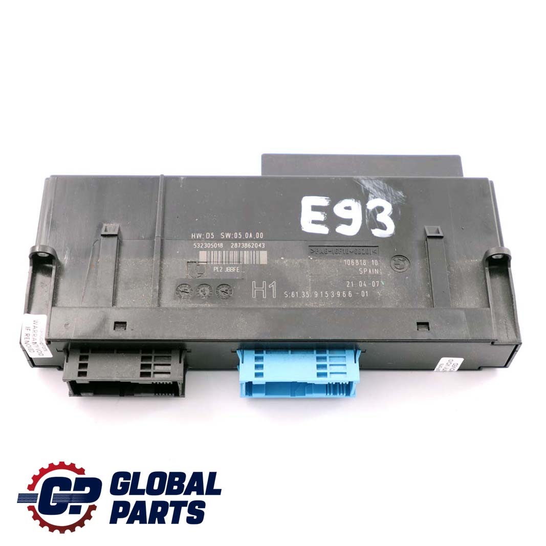 BMW E93 ECU Karosseriesteuergerät H1 PL2 JBBFE 61359153966 9153966