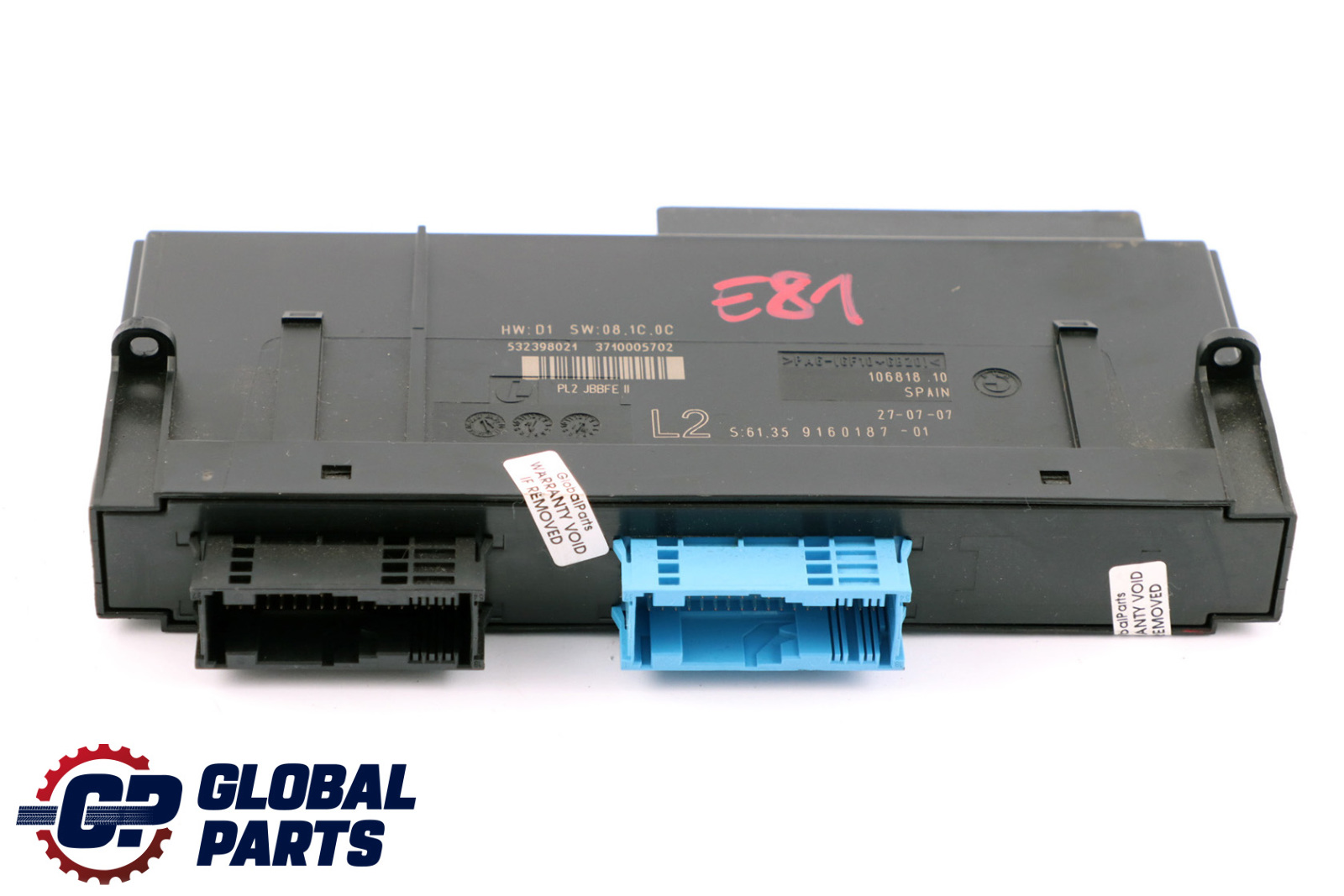 BMW 1 er E81 Karosseriesteuergeraet Module ECU JBBFE II Junction Box 61359160187